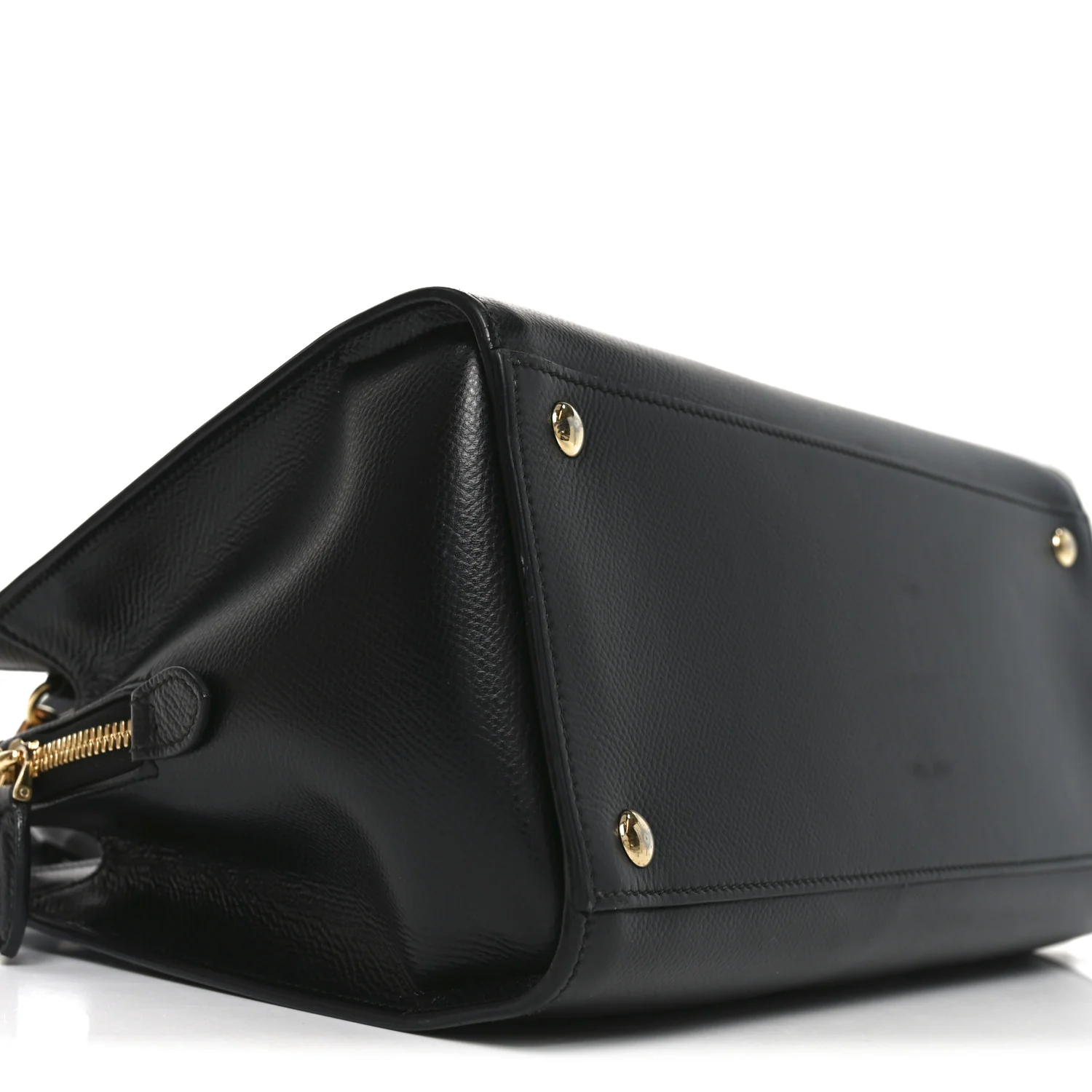 Hammered Calfskin Today Satchel Black - Image 8
