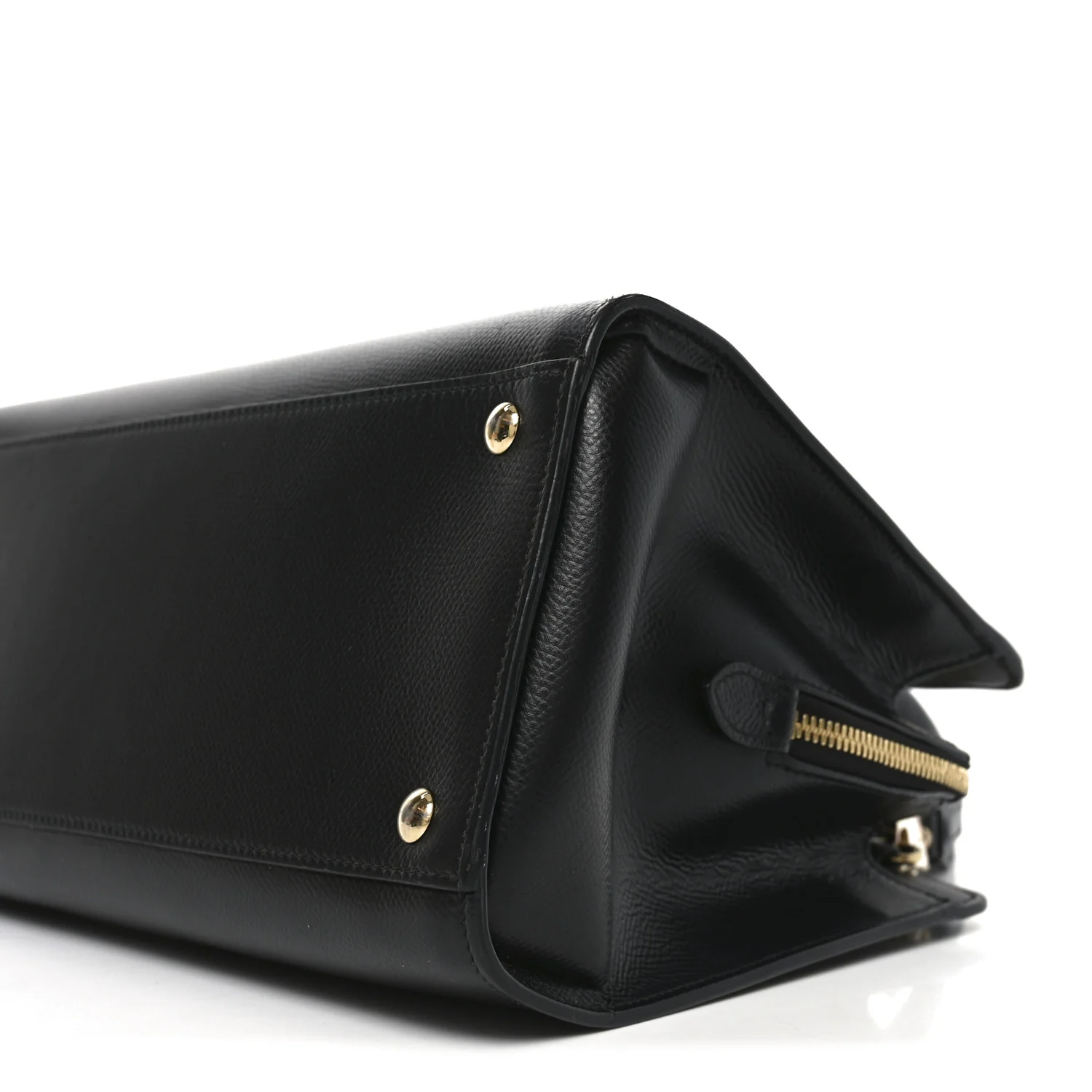Hammered Calfskin Today Satchel Black - Image 9