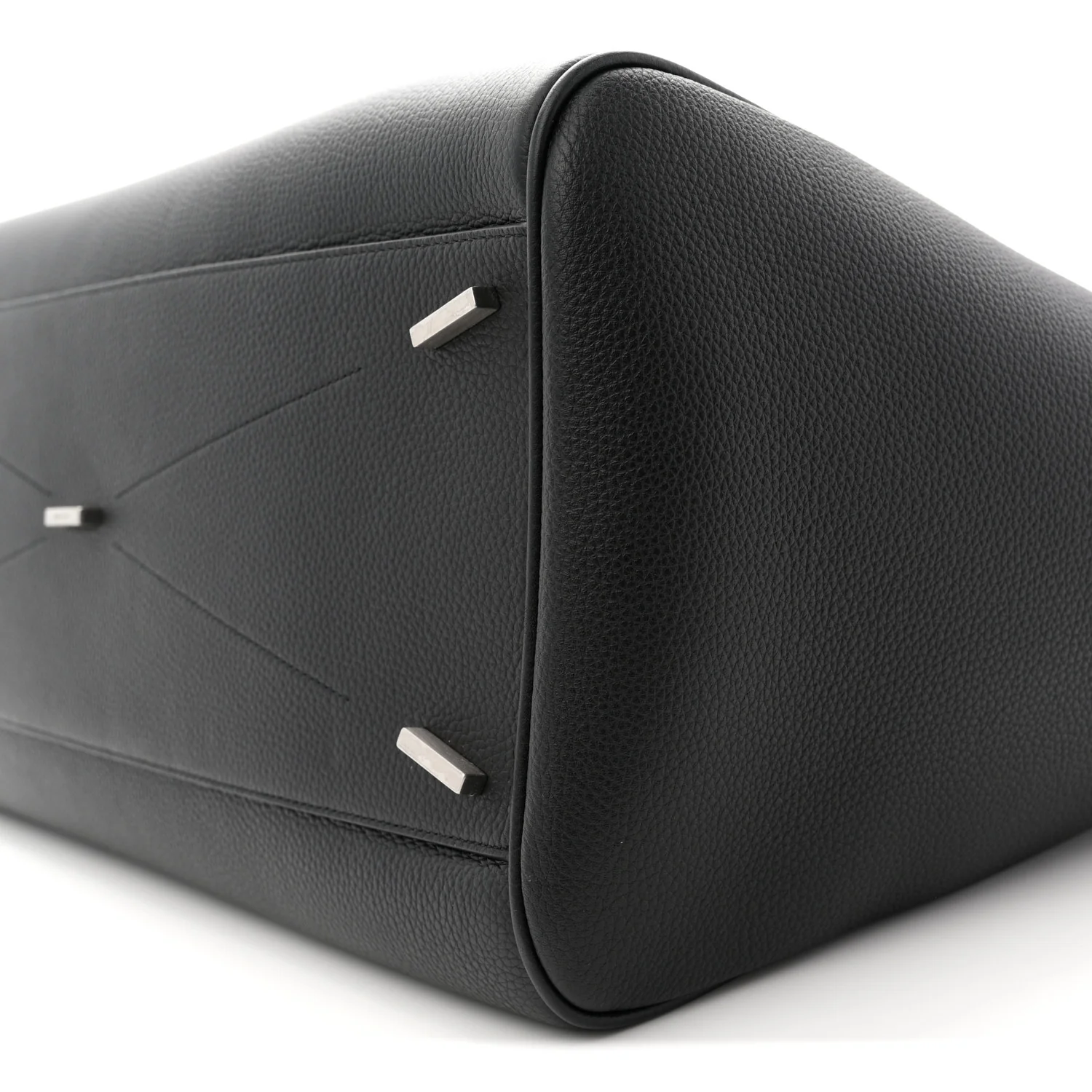 Hammered Calfskin XL East West Tote Bag Black - Image 10