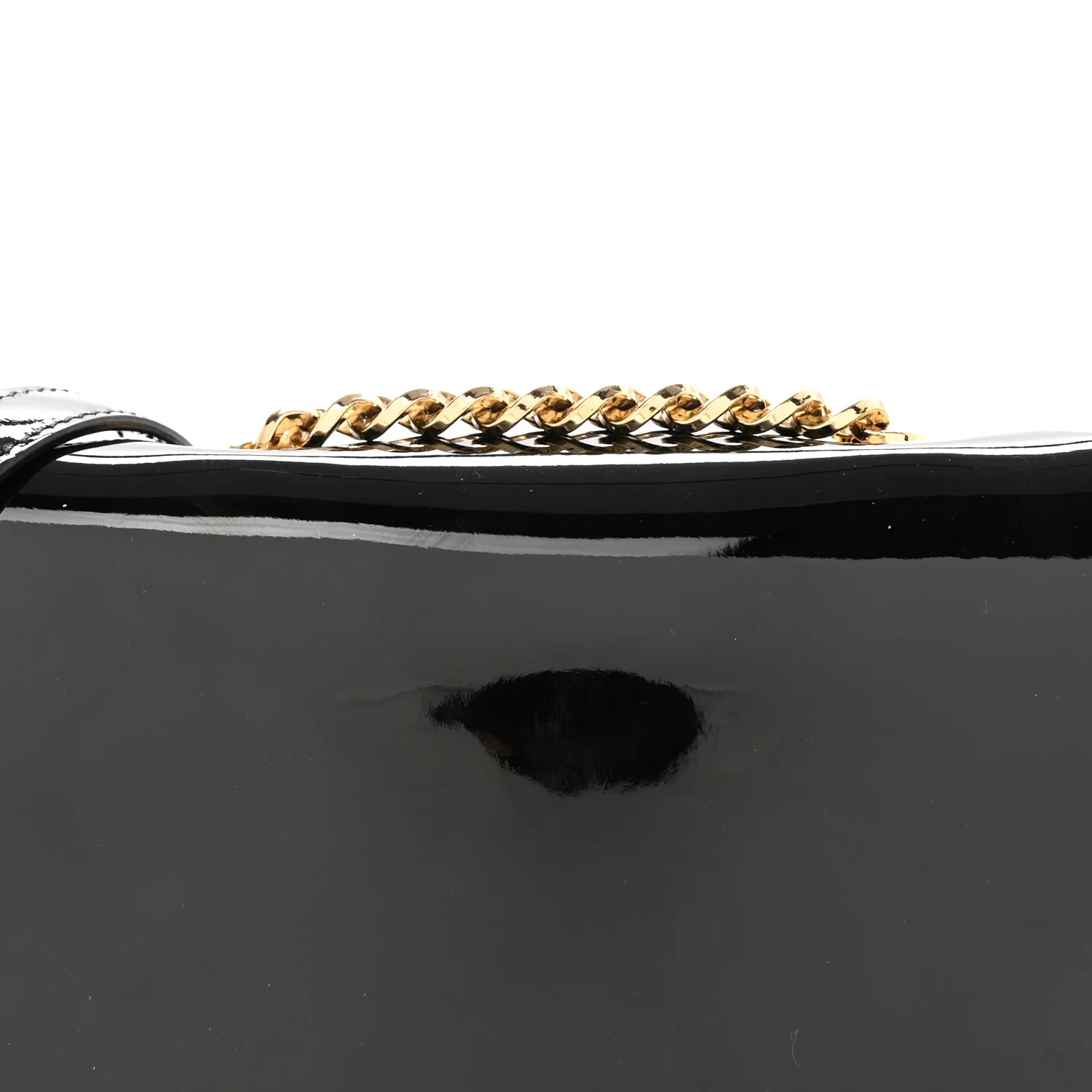 Patent Vara Bow Shoulder Bag Black - Image 7