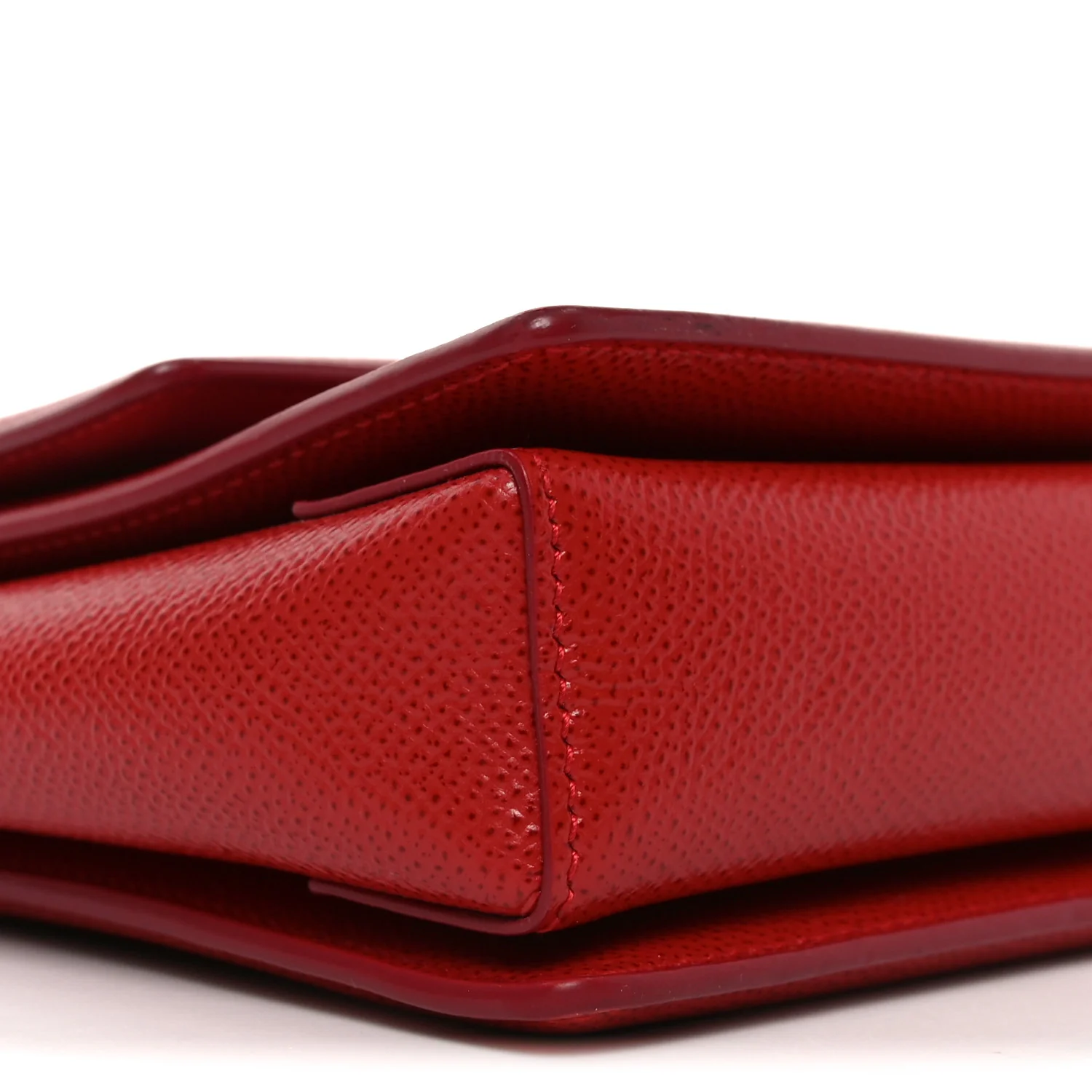 Printed Calfskin Ginny Shoulder Bag Red - Image 8