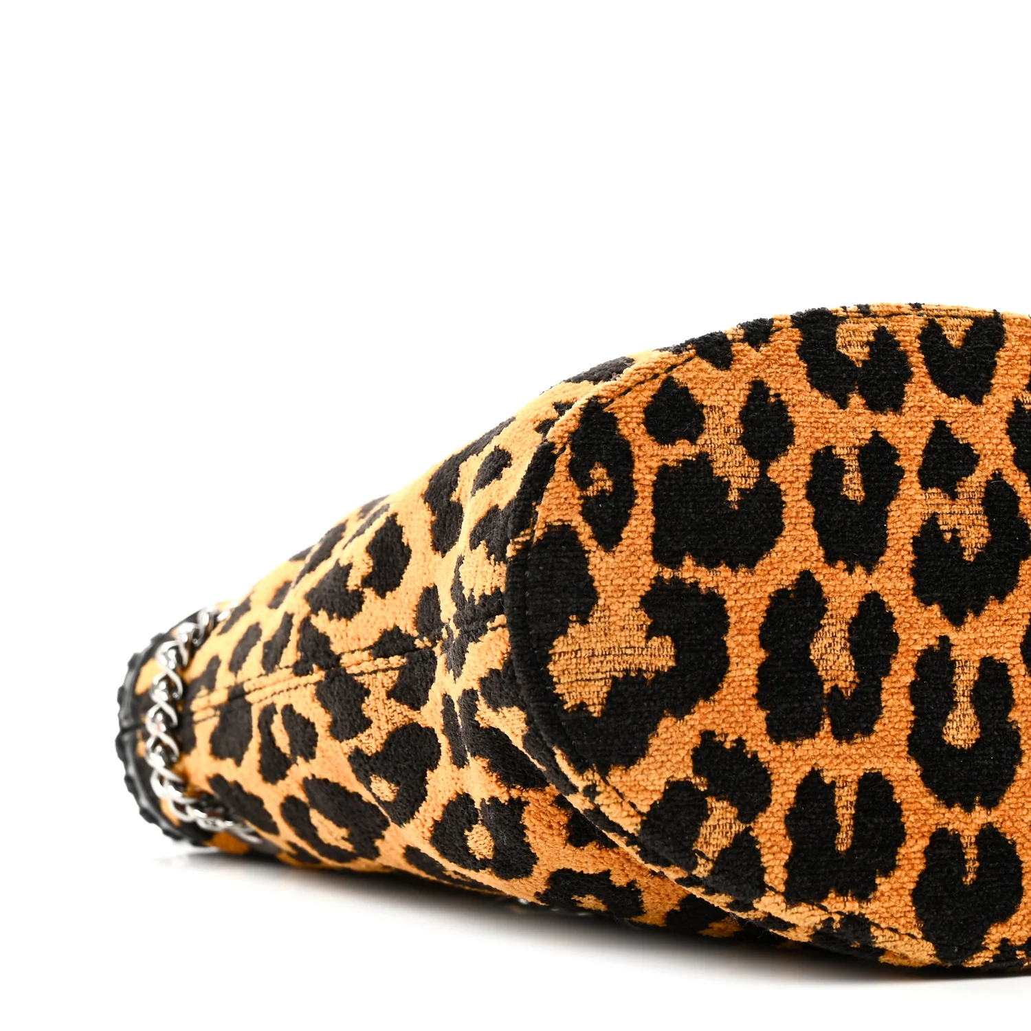 Jacquard Leopard Print Small Falabella Bucket Bag Leopard - Image 8
