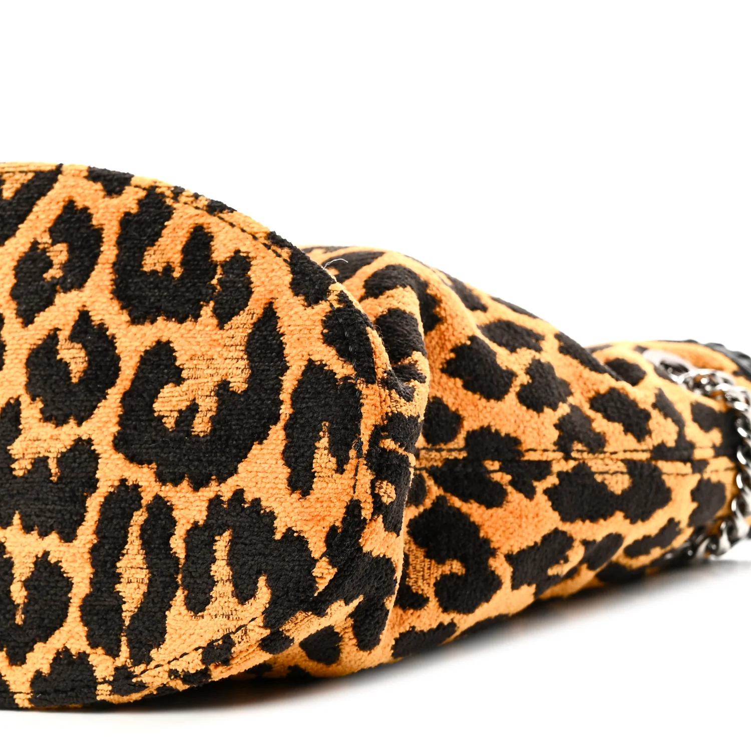 Jacquard Leopard Print Small Falabella Bucket Bag Leopard - Image 9