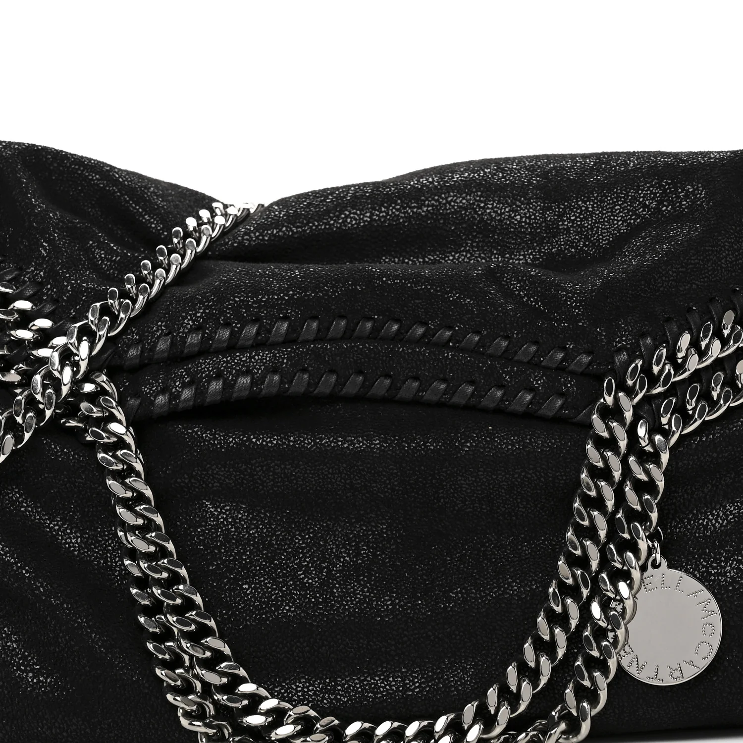 Shaggy Deer Falabella Fold Over Tote Black - Image 7