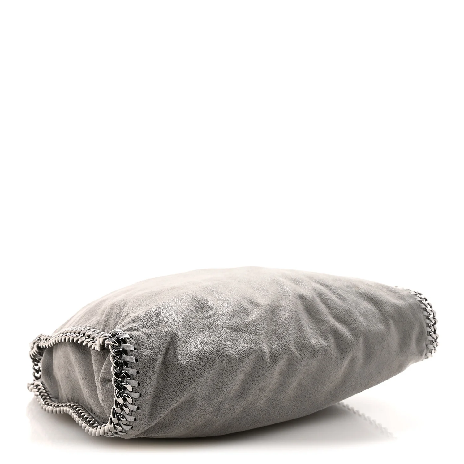 Shaggy Deer Falabella Fold Over Tote  Light Grey - Image 4