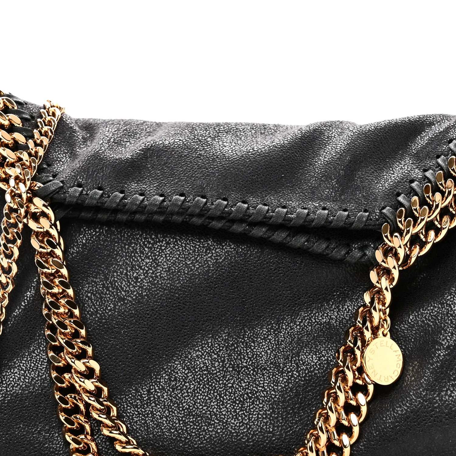 Shaggy Deer Mini Falabella Fold Over Tote Slate - Image 7