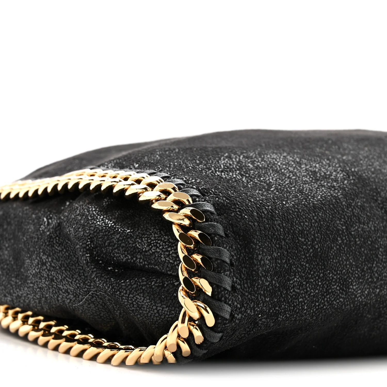 Shaggy Deer Small Falabella Fold Over Tote Black - Image 8