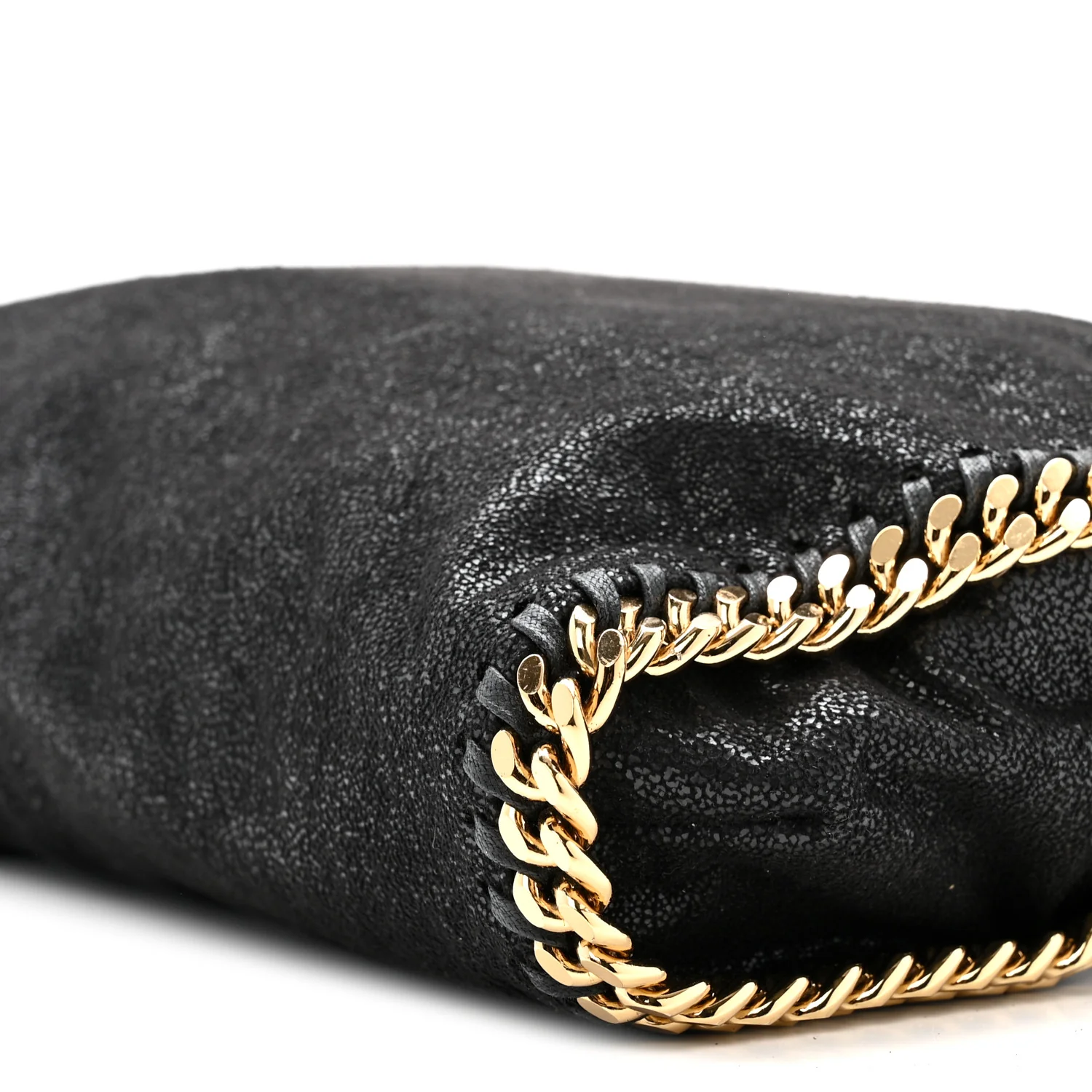 Shaggy Deer Small Falabella Fold Over Tote Black - Image 9