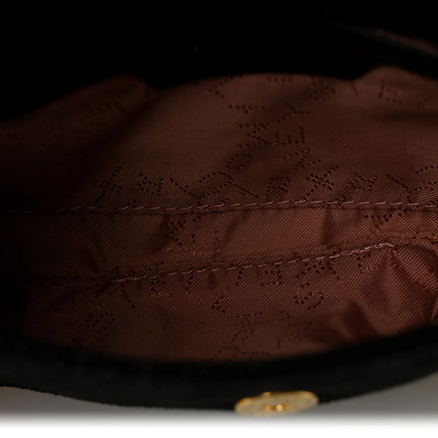 Shaggy Deer Tiny Fold Over Falabella Tote Black - Image 5