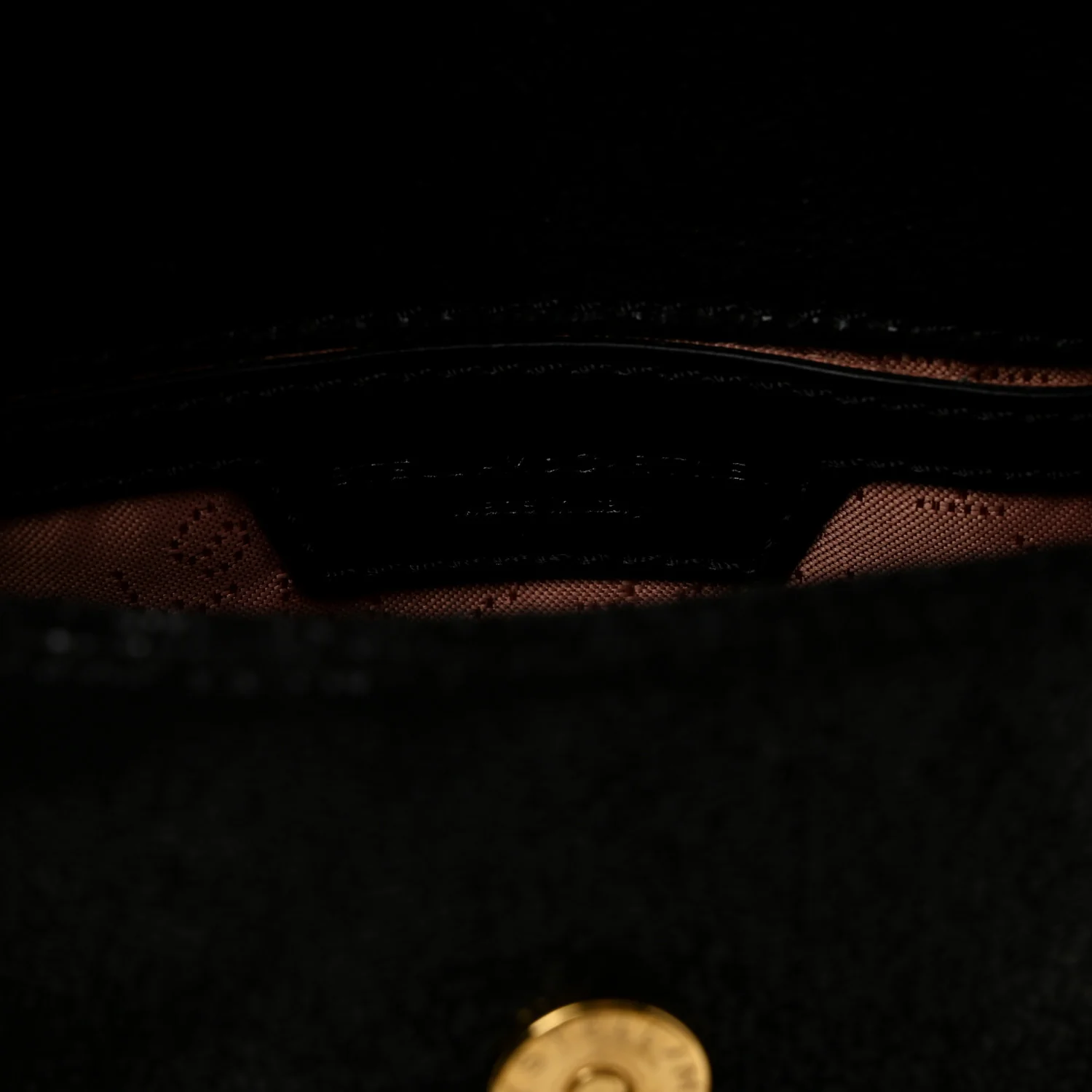 Shaggy Deer Tiny Fold Over Falabella Tote Black - Image 6