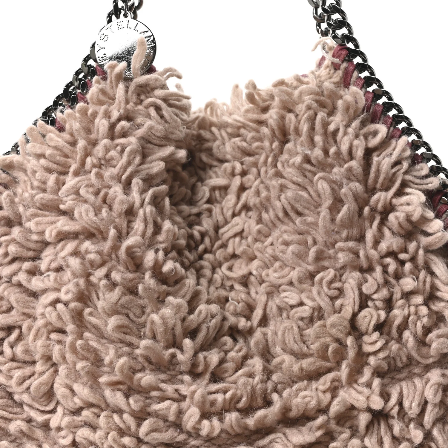 Wool Fur Small Falabella Tote Pink - Image 7