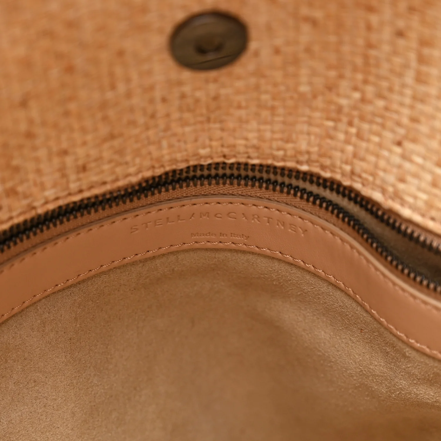 Woven Raffia Falabella Tote Bag Natural - Image 6