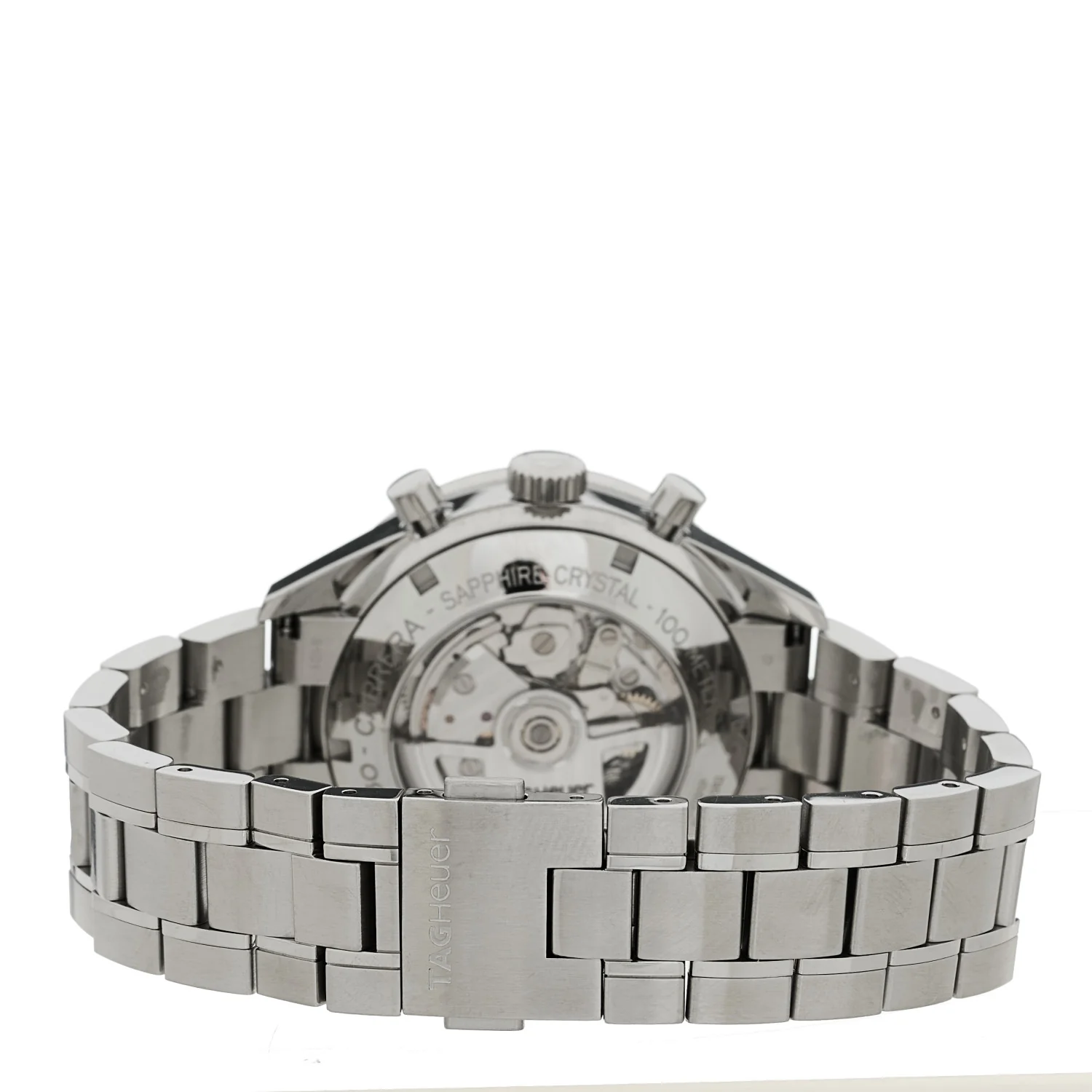 Stainless Steel Black Mother of Pearl 41mm Carrera Chronograph Automatic Watch CV201P - Image 3