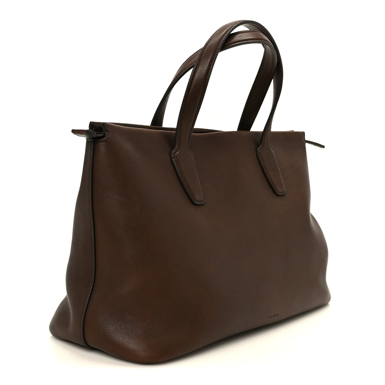 Calfskin Marcel Slouchy Top Handle Bag Deep Brown - Image 3