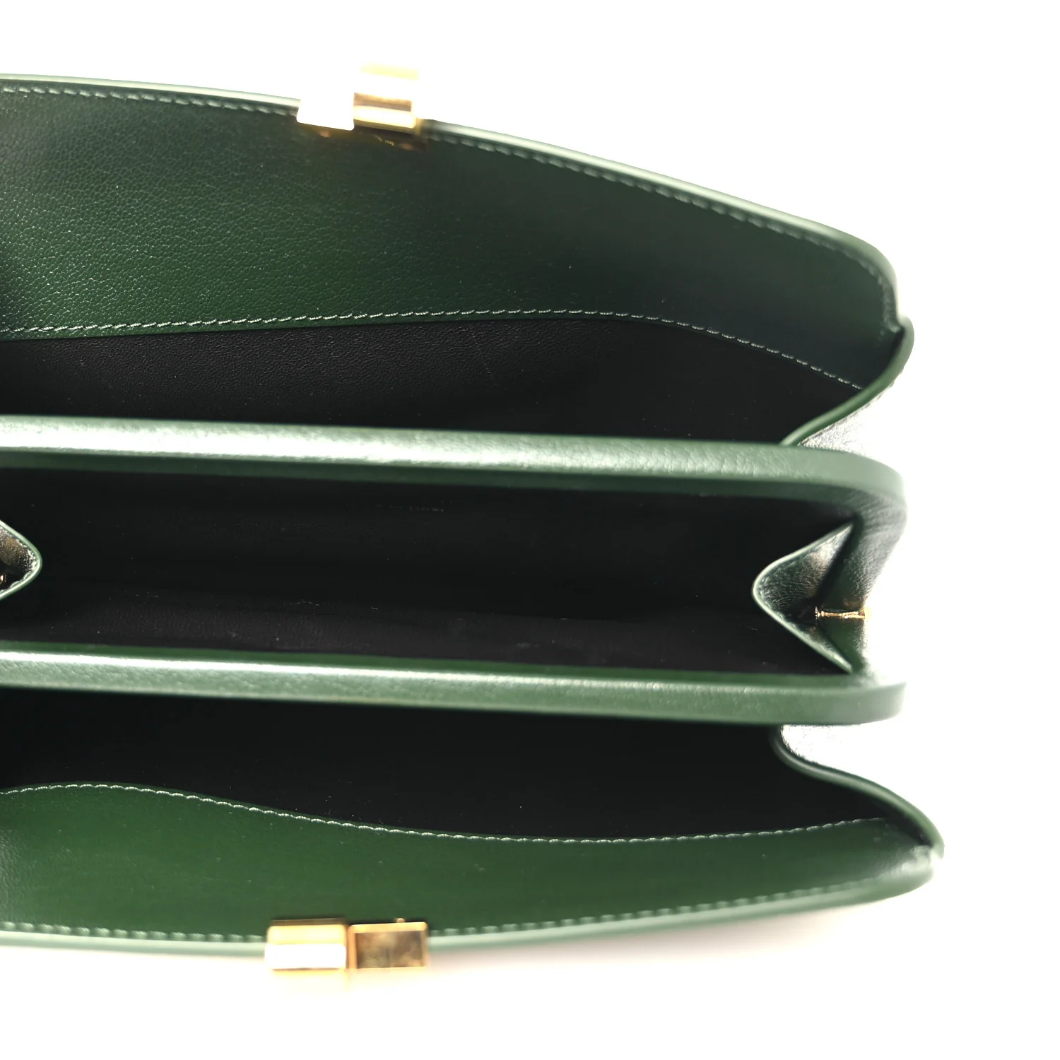 Goatskin Amazon Clutch Seaweed Green - Image 5