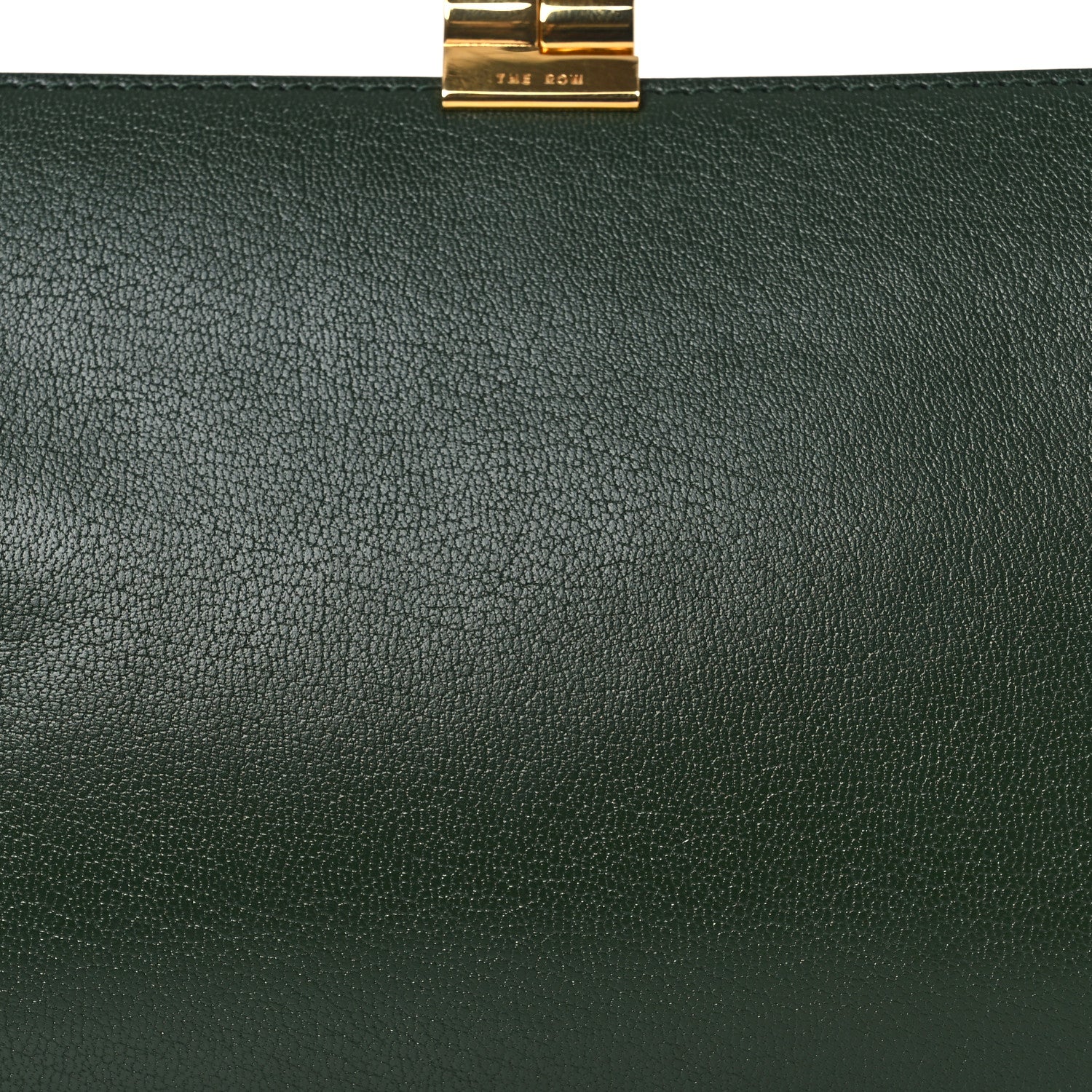 Goatskin Amazon Clutch Seaweed Green - Image 7