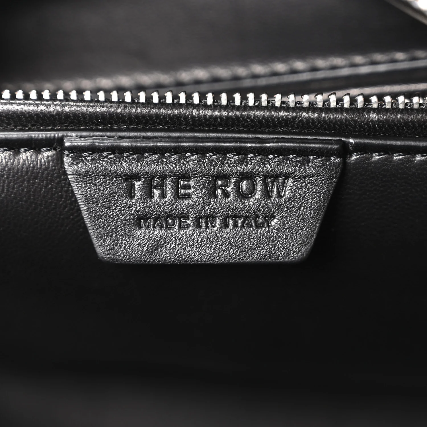 Grained Calfskin East West Bowling Bag Black - Image 6