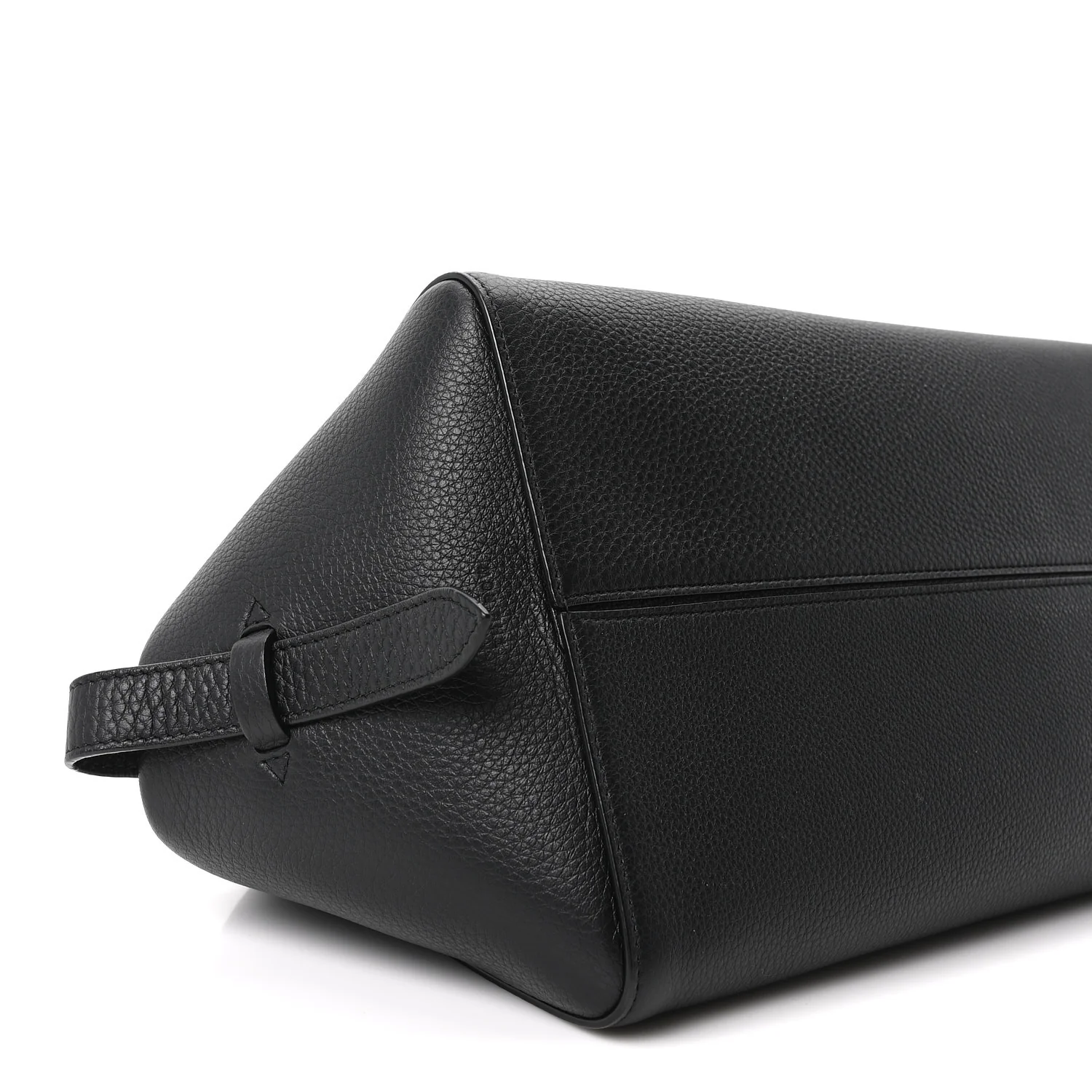 Grained Calfskin East West Bowling Bag Black - Image 8