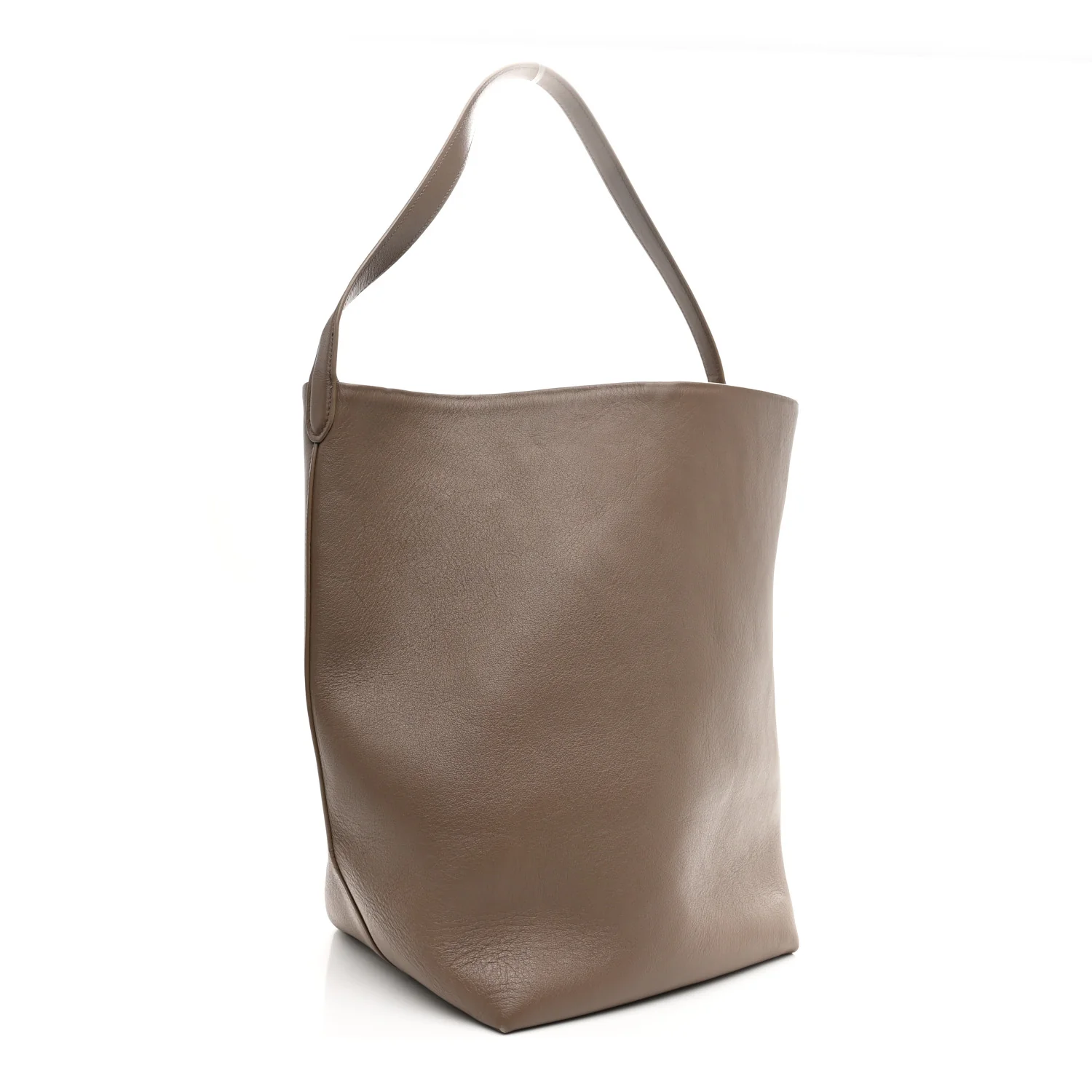 Grained Calfskin Large N/S Park Tote Dark Taupe - Image 3