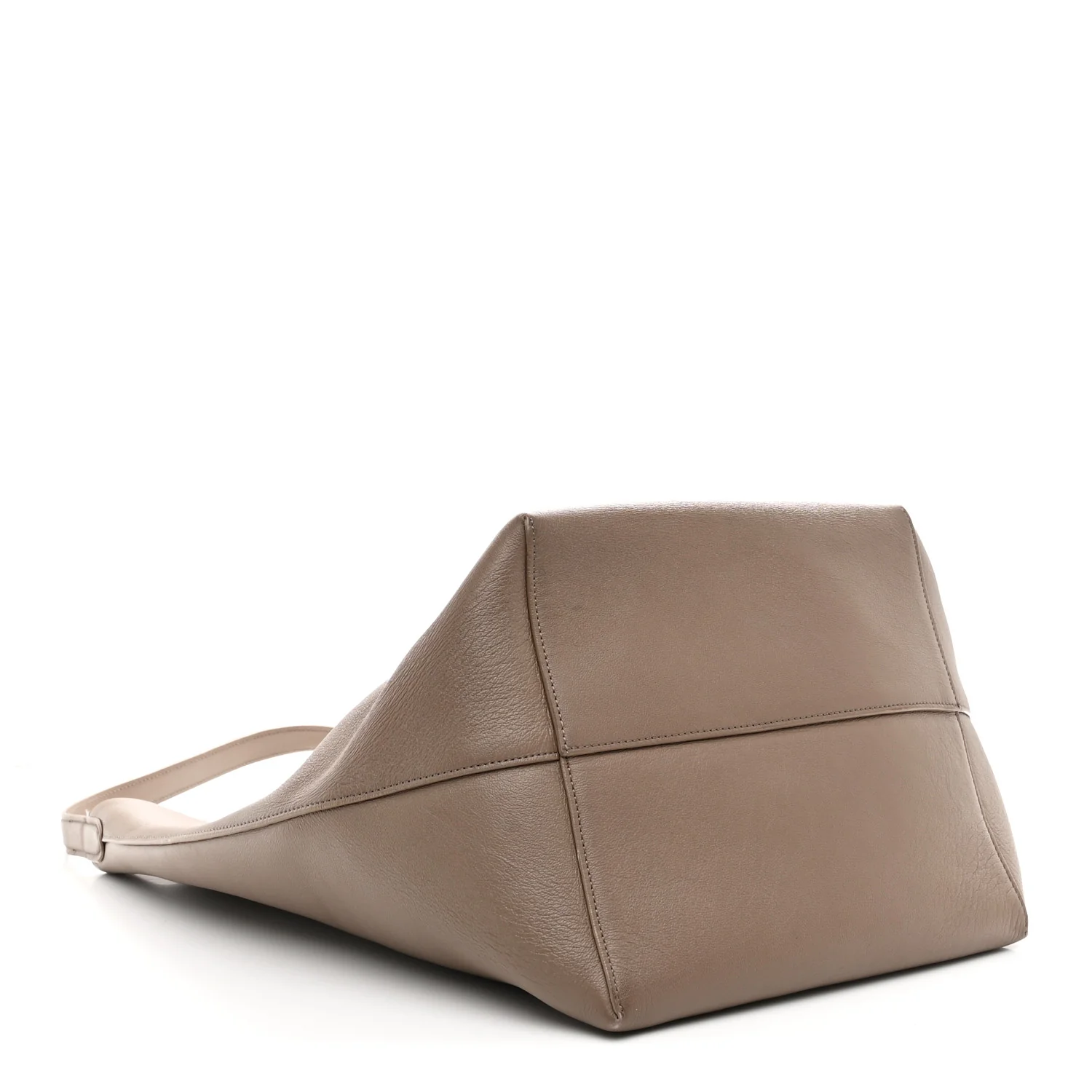 Grained Calfskin Large N/S Park Tote Dark Taupe - Image 4