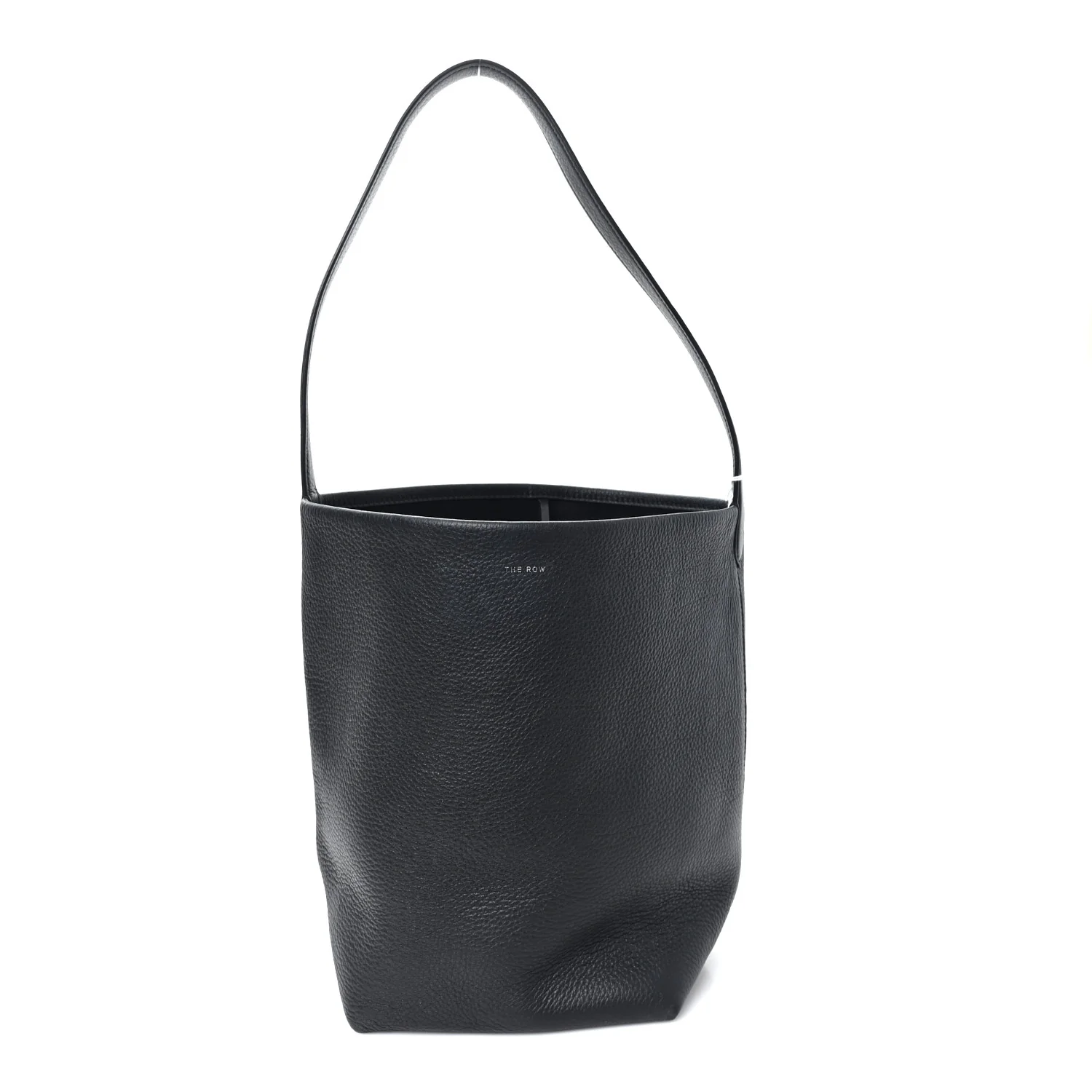 Grained Calfskin Medium N/S Park Tote Black
