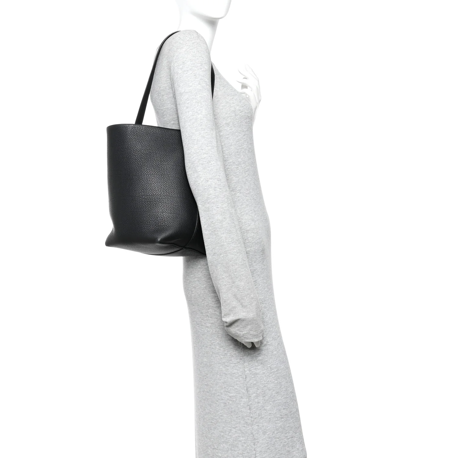 Grained Calfskin Medium N/S Park Tote Black - Image 2