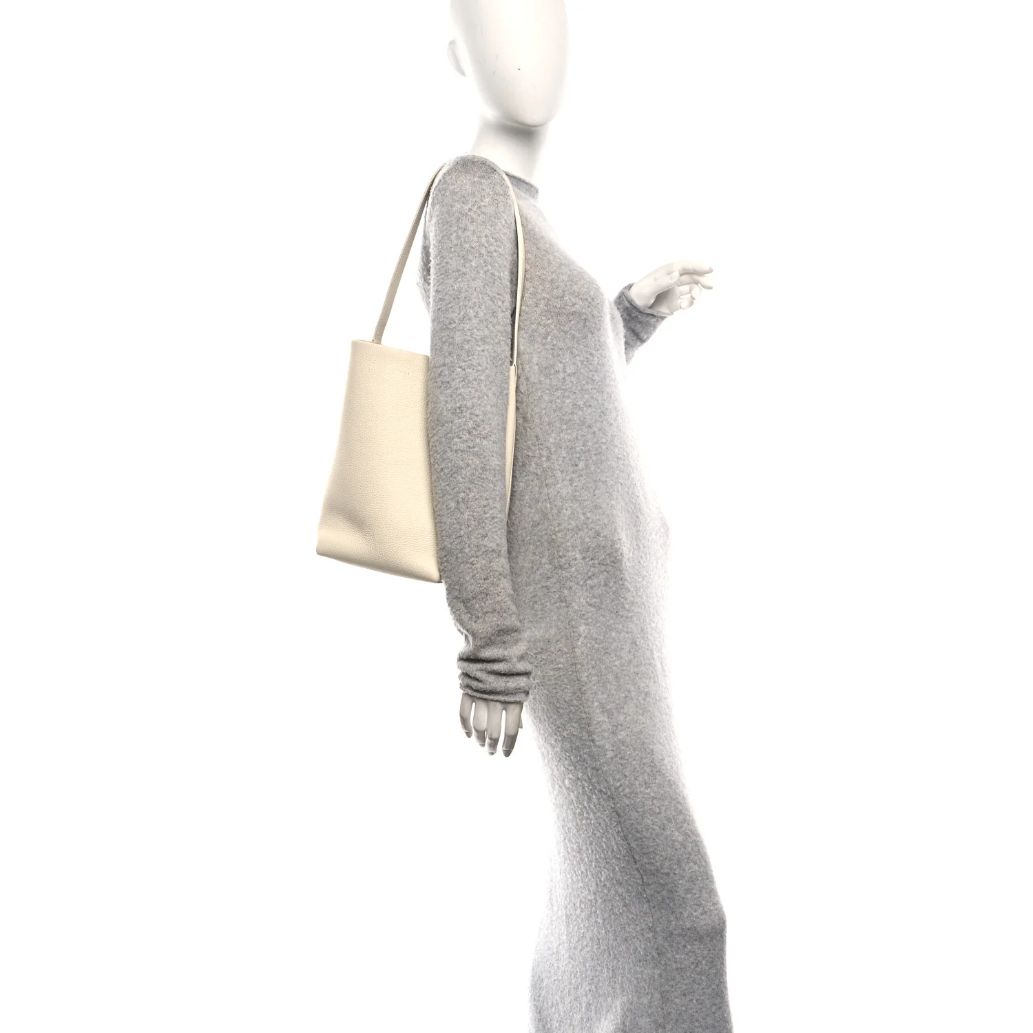 Grained Calfskin Medium N/S Park Tote Ivory - Image 2