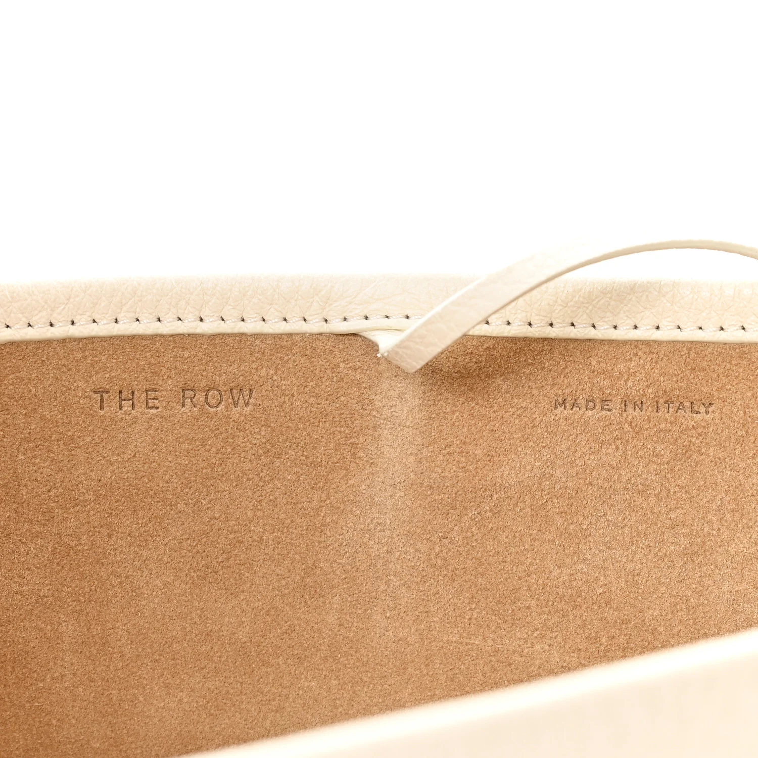 Grained Calfskin Medium N/S Park Tote Ivory - Image 6
