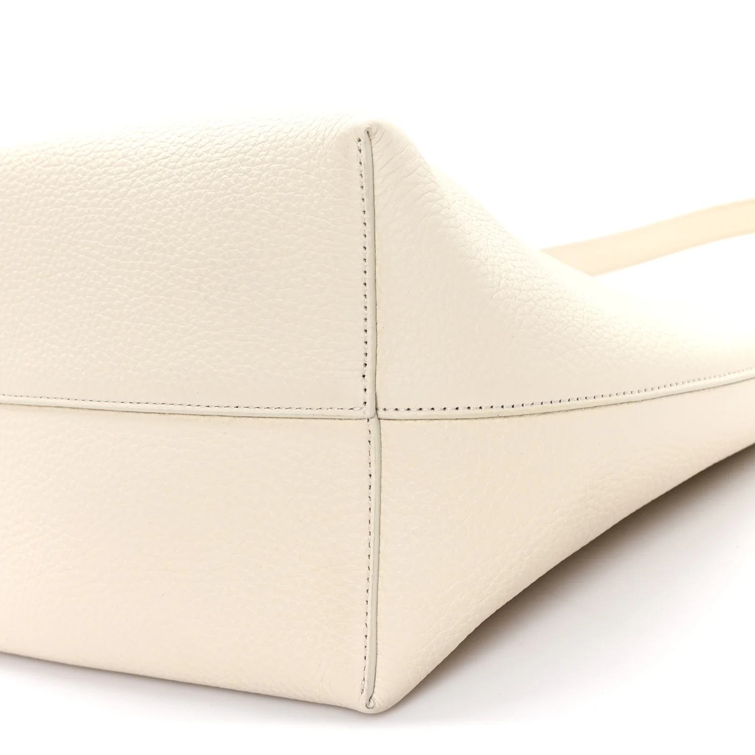 Grained Calfskin Medium N/S Park Tote Ivory - Image 9