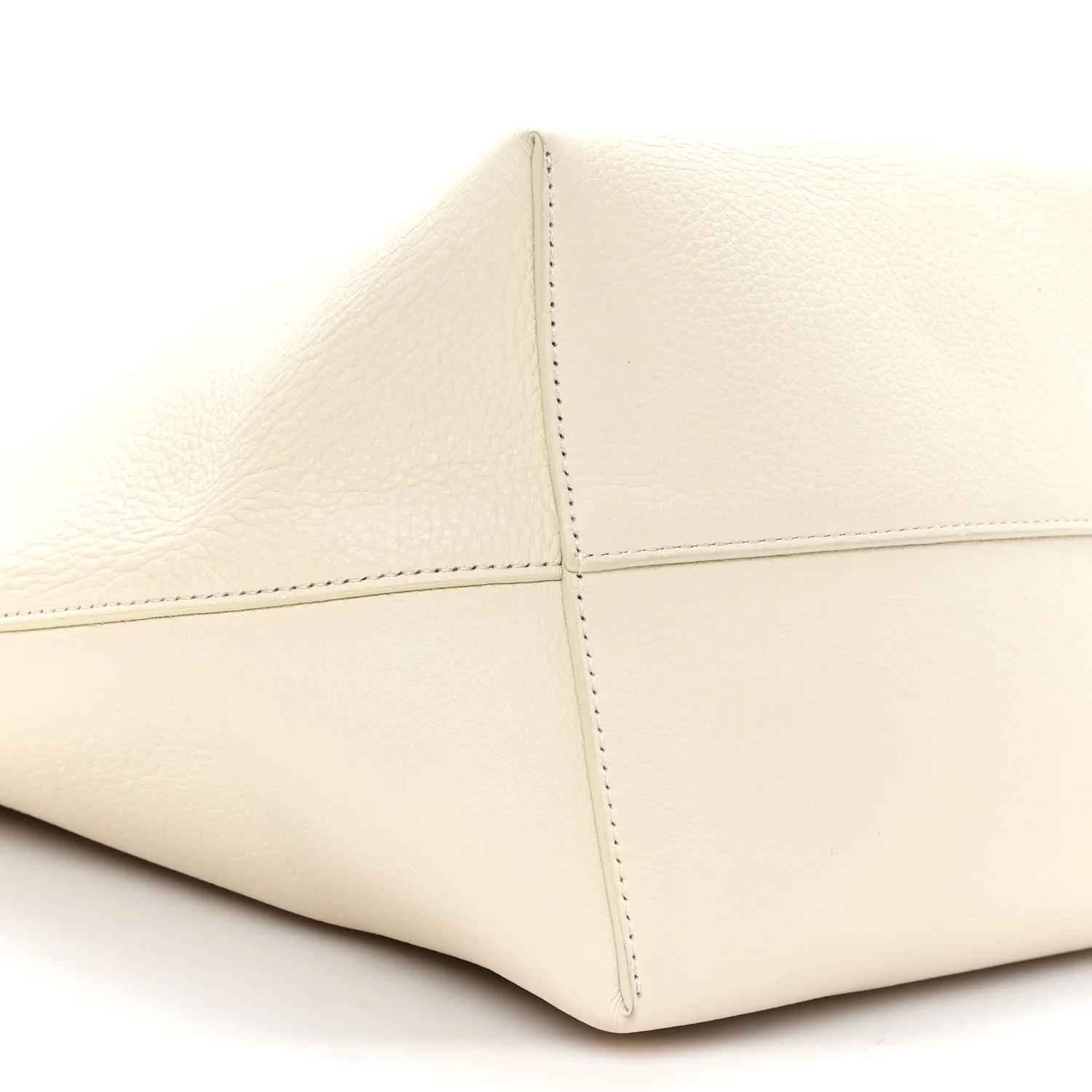 Grained Calfskin Medium N/S Park Tote Ivory - Image 8