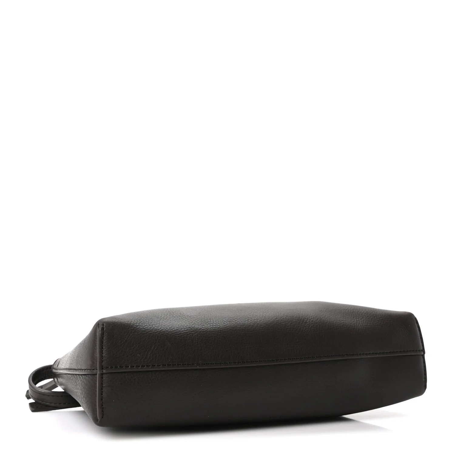 Grained Calfskin Rene Crossbody Dark Brown - Image 4