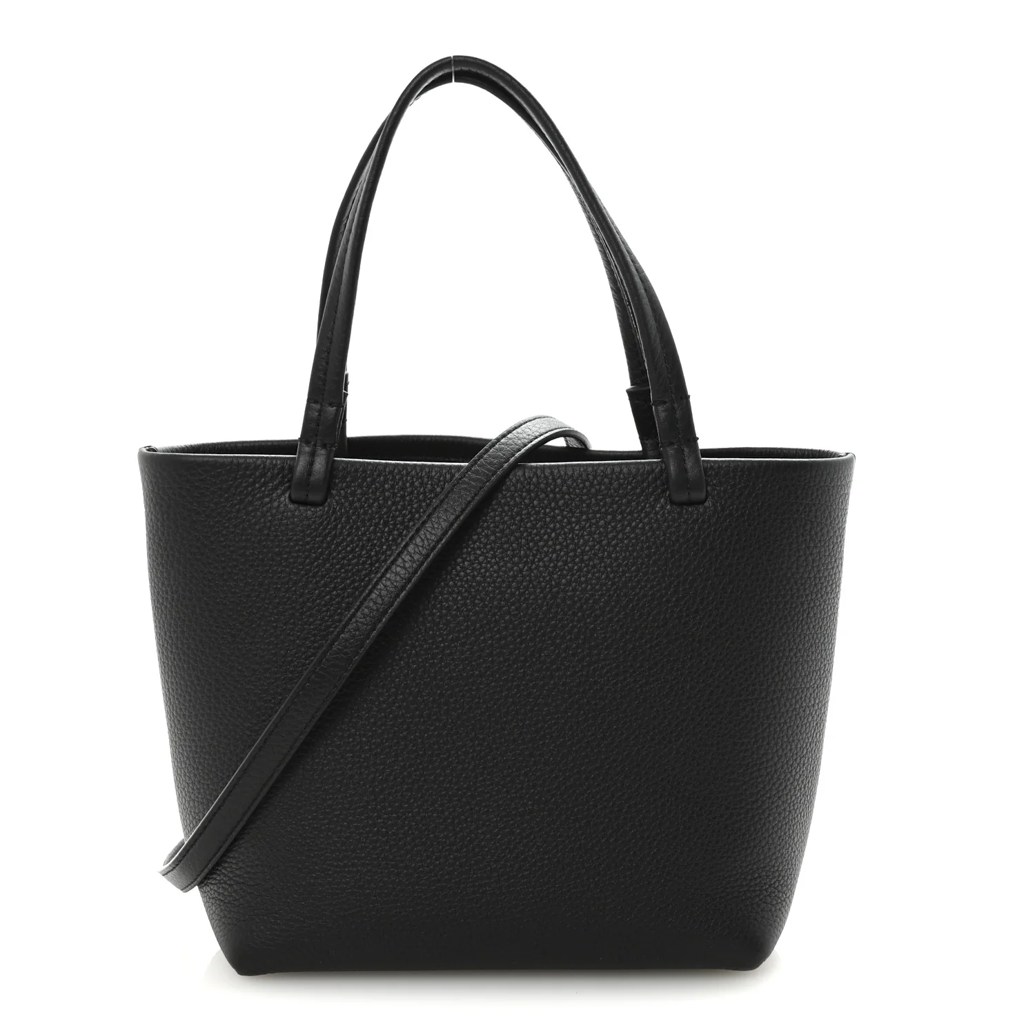 Grained Calfskin Small Park Tote Black
