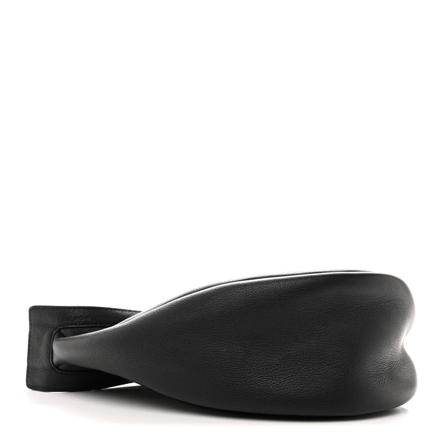 Grained Calfskin Small Slouchy Banana Bag Black - Image 4