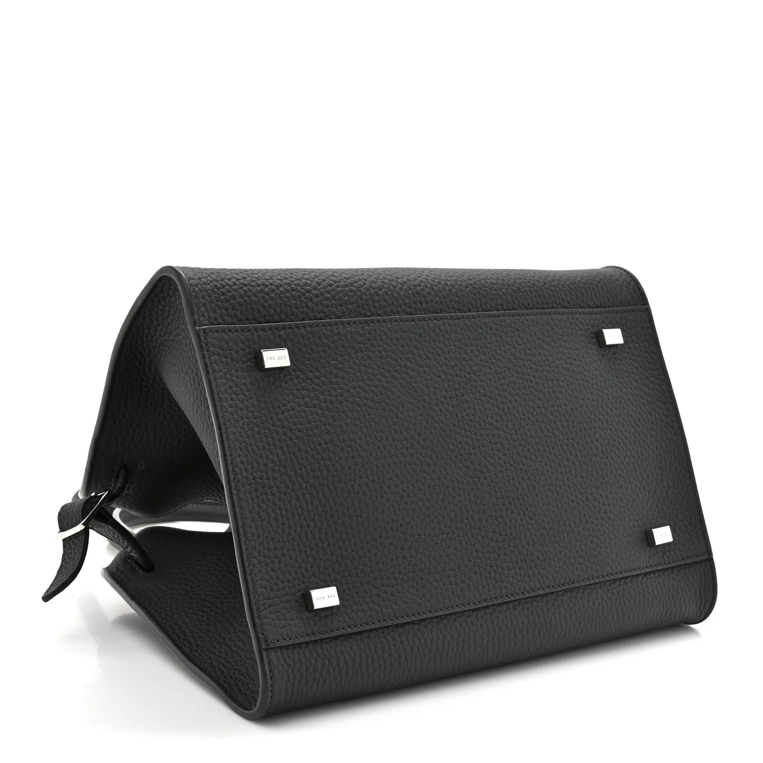 Grained Calfskin Soft Margaux 10 Bag Black - Image 3