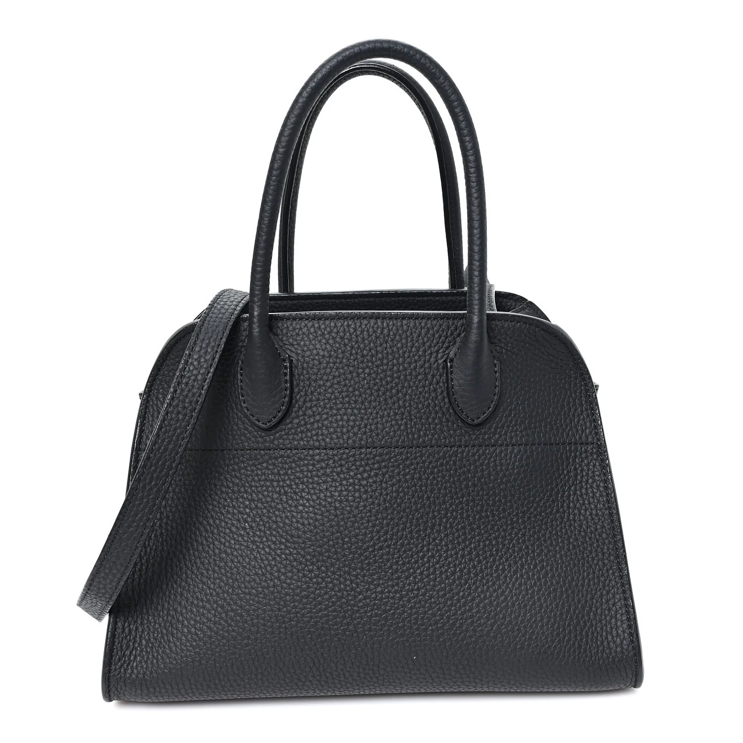 Grained Calfskin Soft Margaux 10 Bag Black