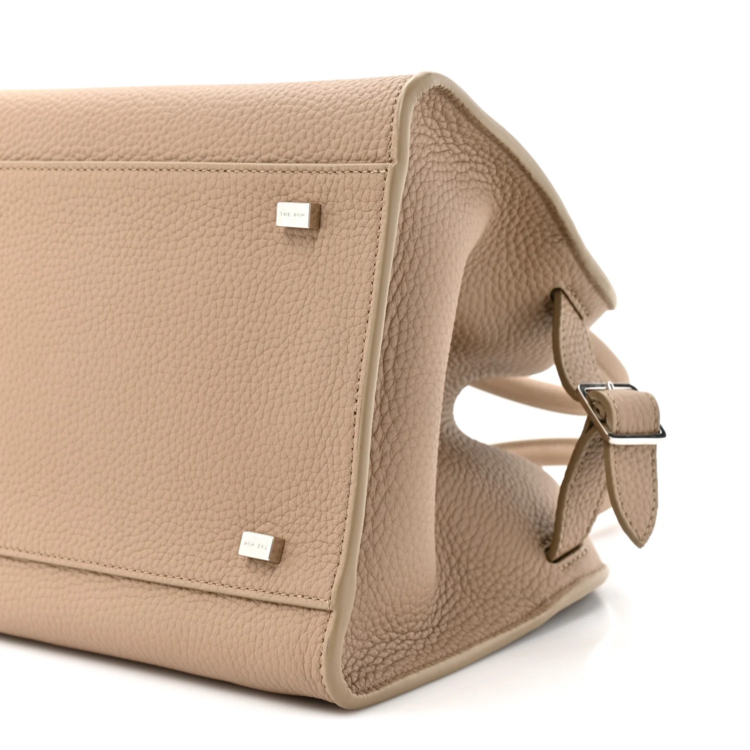 Grained Calfskin Soft Margaux 10 Bag Dark Taupe - Image 8