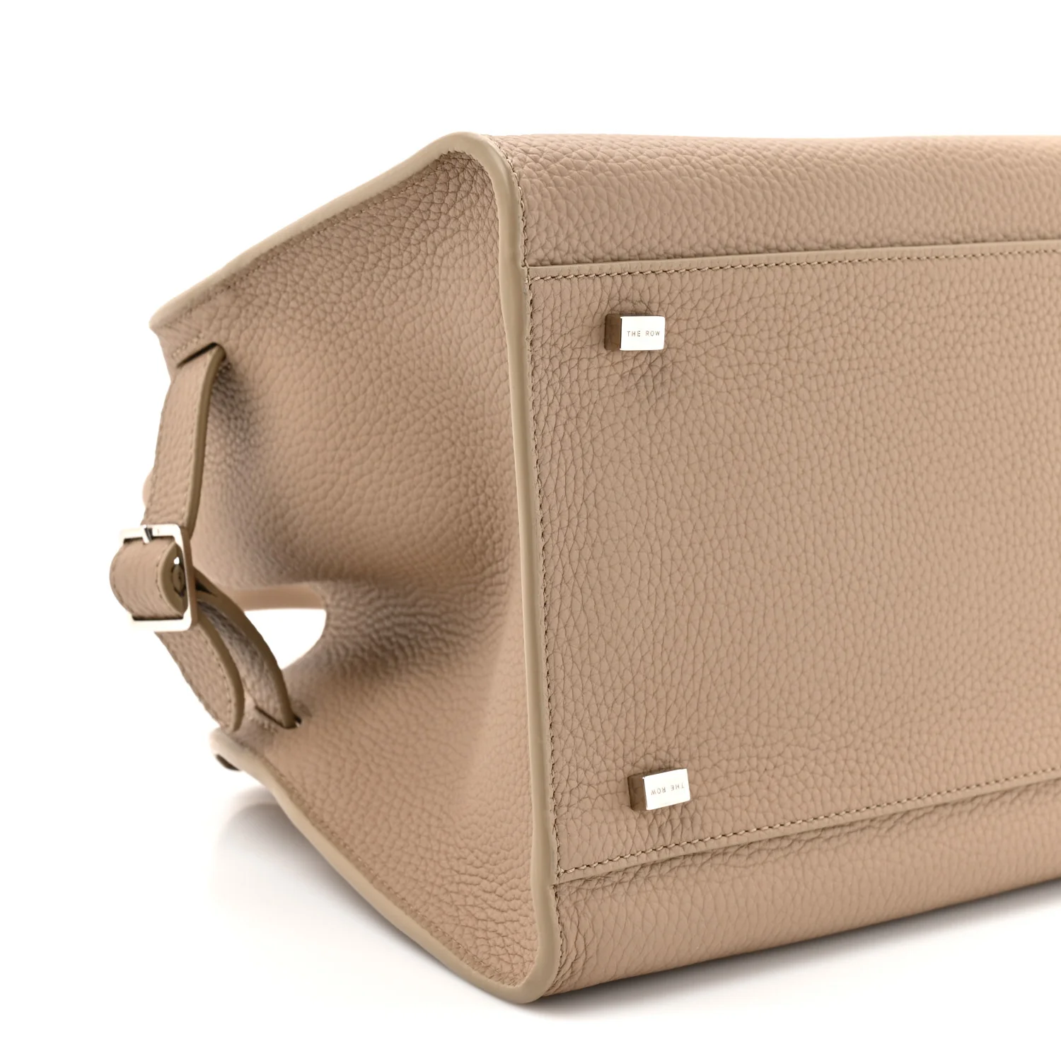 Grained Calfskin Soft Margaux 10 Bag Dark Taupe - Image 9