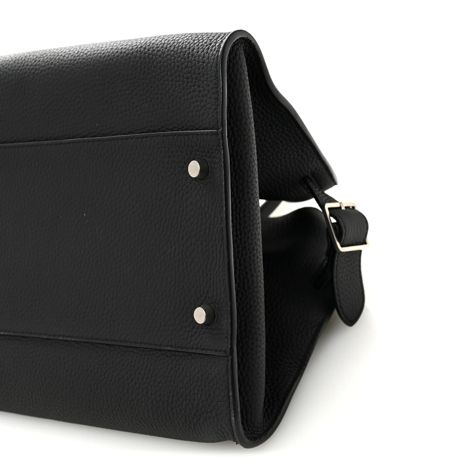 Matte Grained Calfskin EW Margaux Black - Image 9