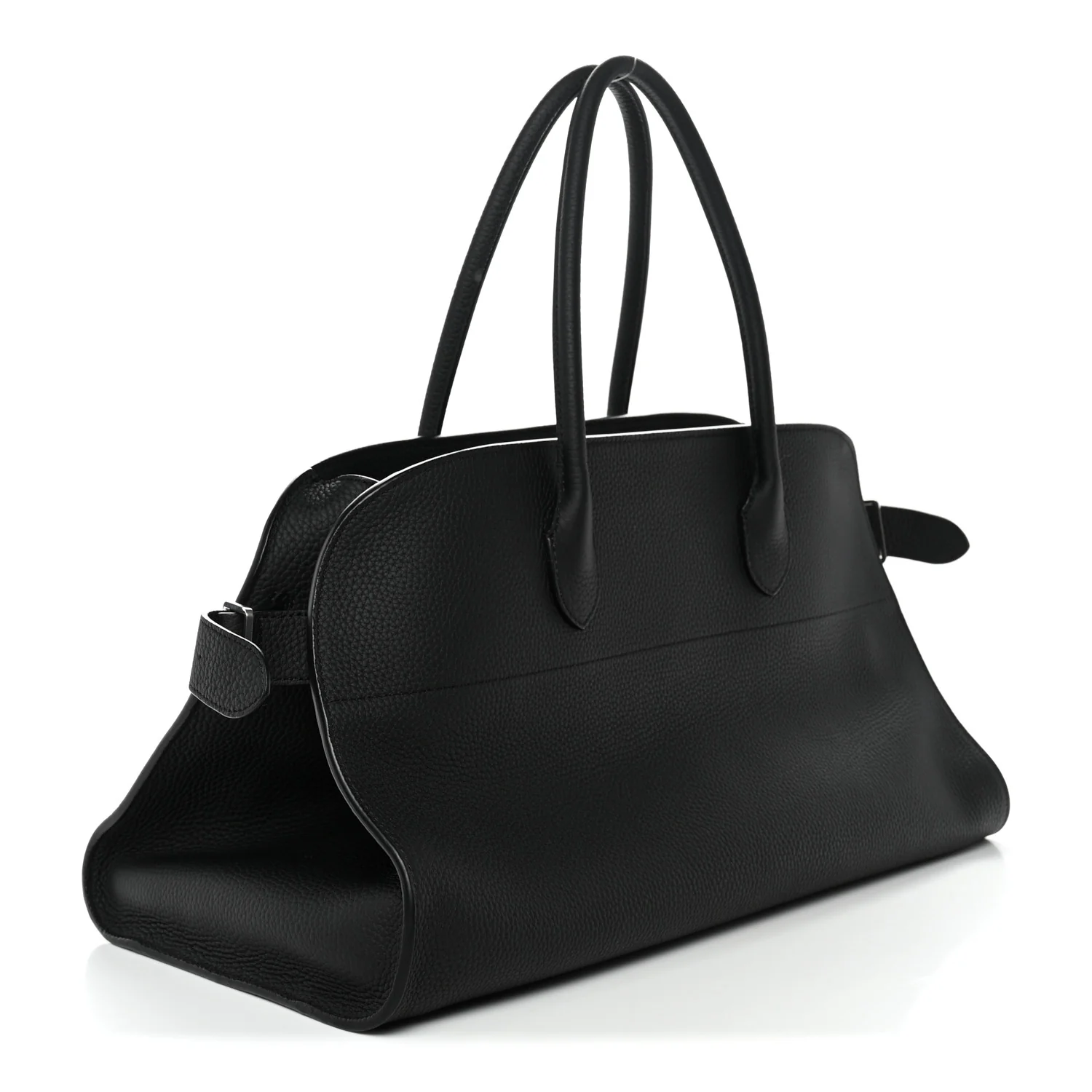 Matte Grained Calfskin EW Margaux Black - Image 3