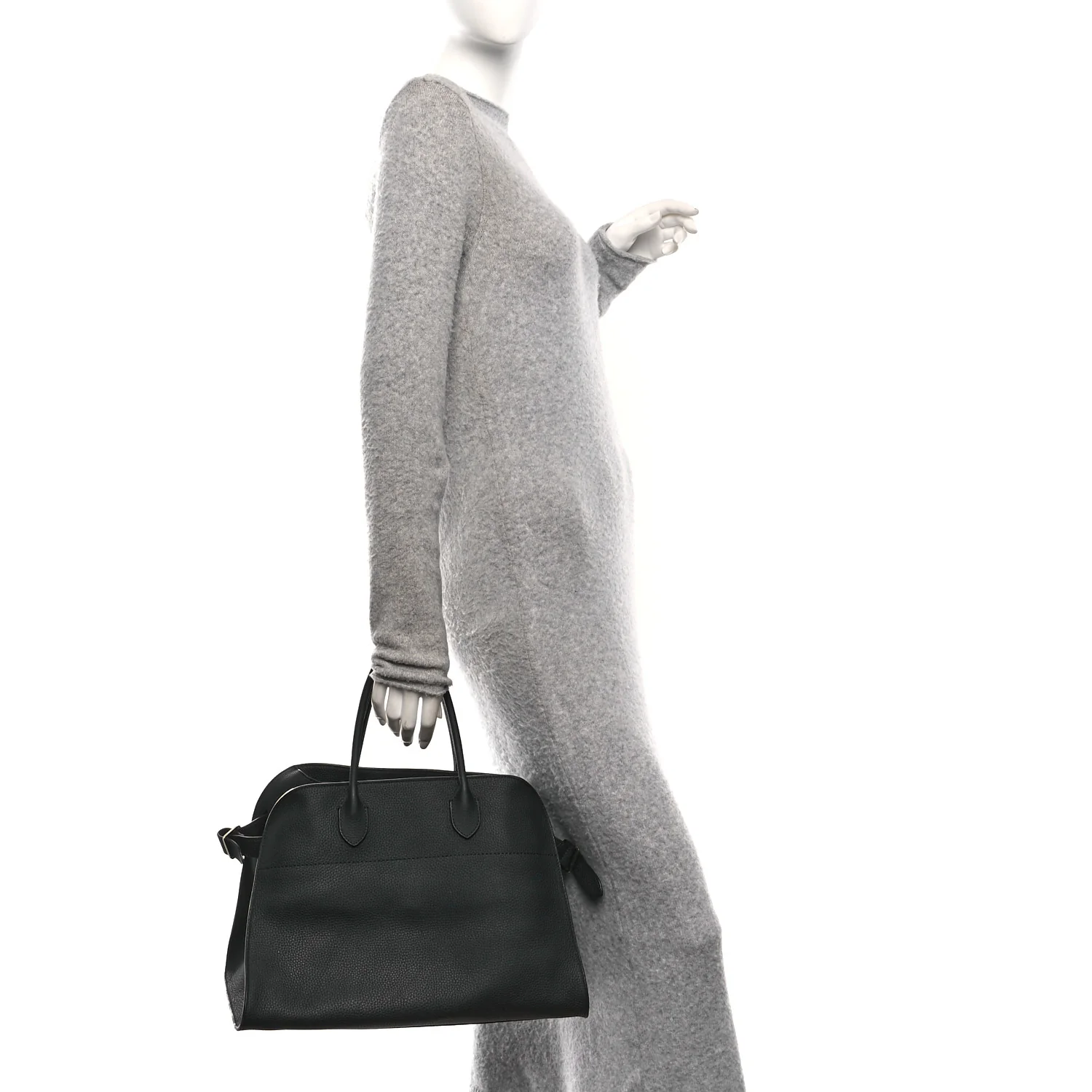Matte Grained Calfskin Soft Margaux 15 Black - Image 2