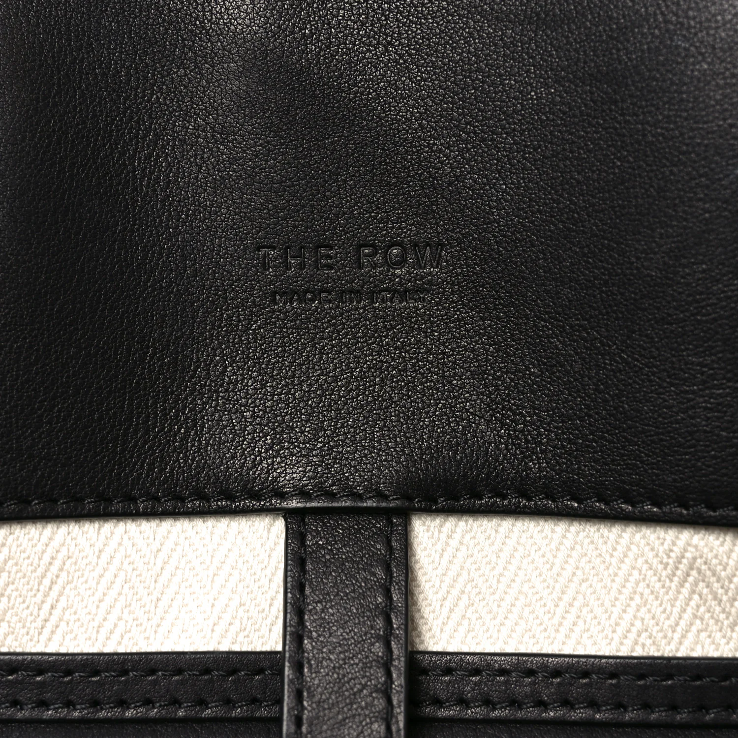 Polished Saddle Calfskin Marlo Tote Bag Black - Image 6