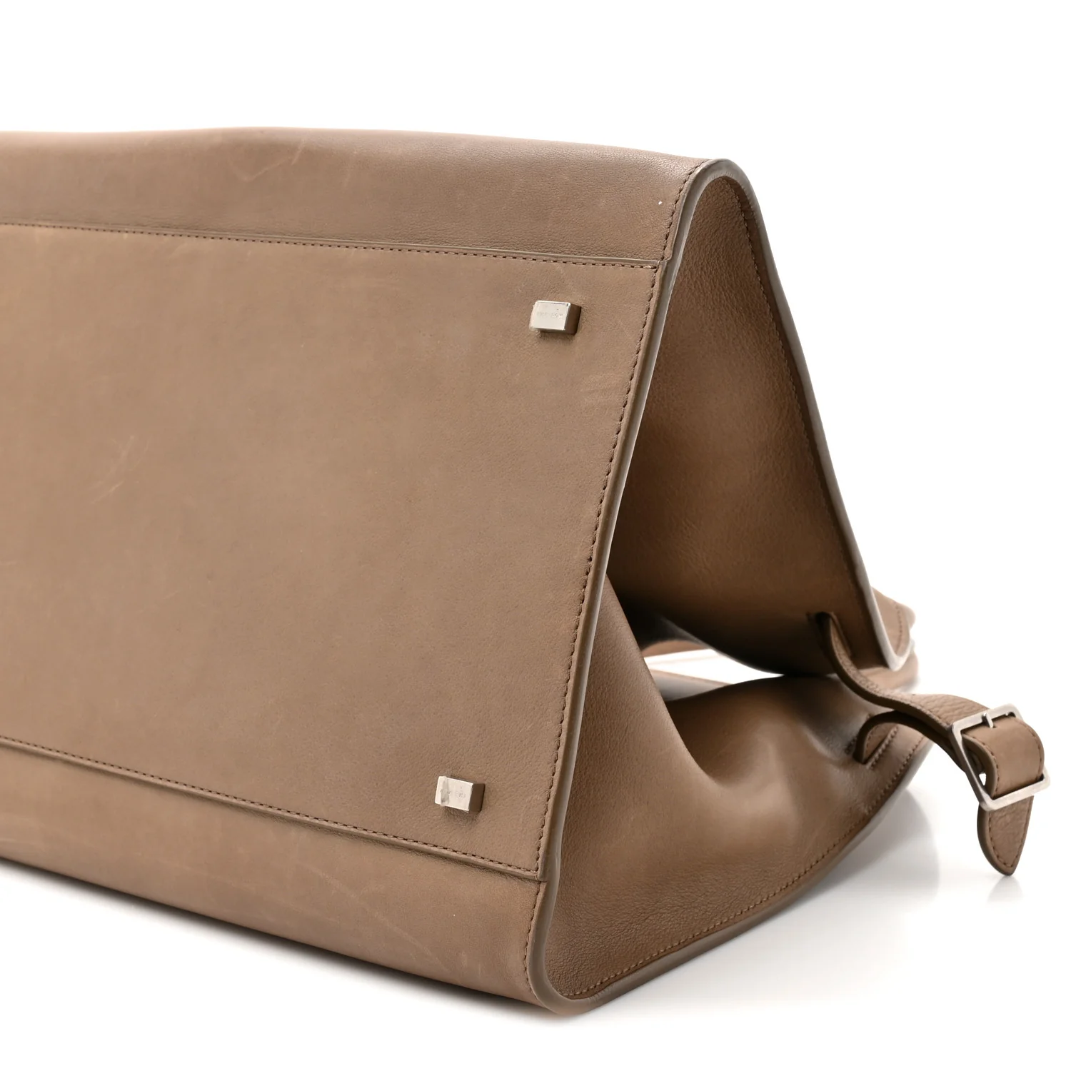 Polished Saddle Calfskin Soft Margaux 15 Mouse Grey - Image 8