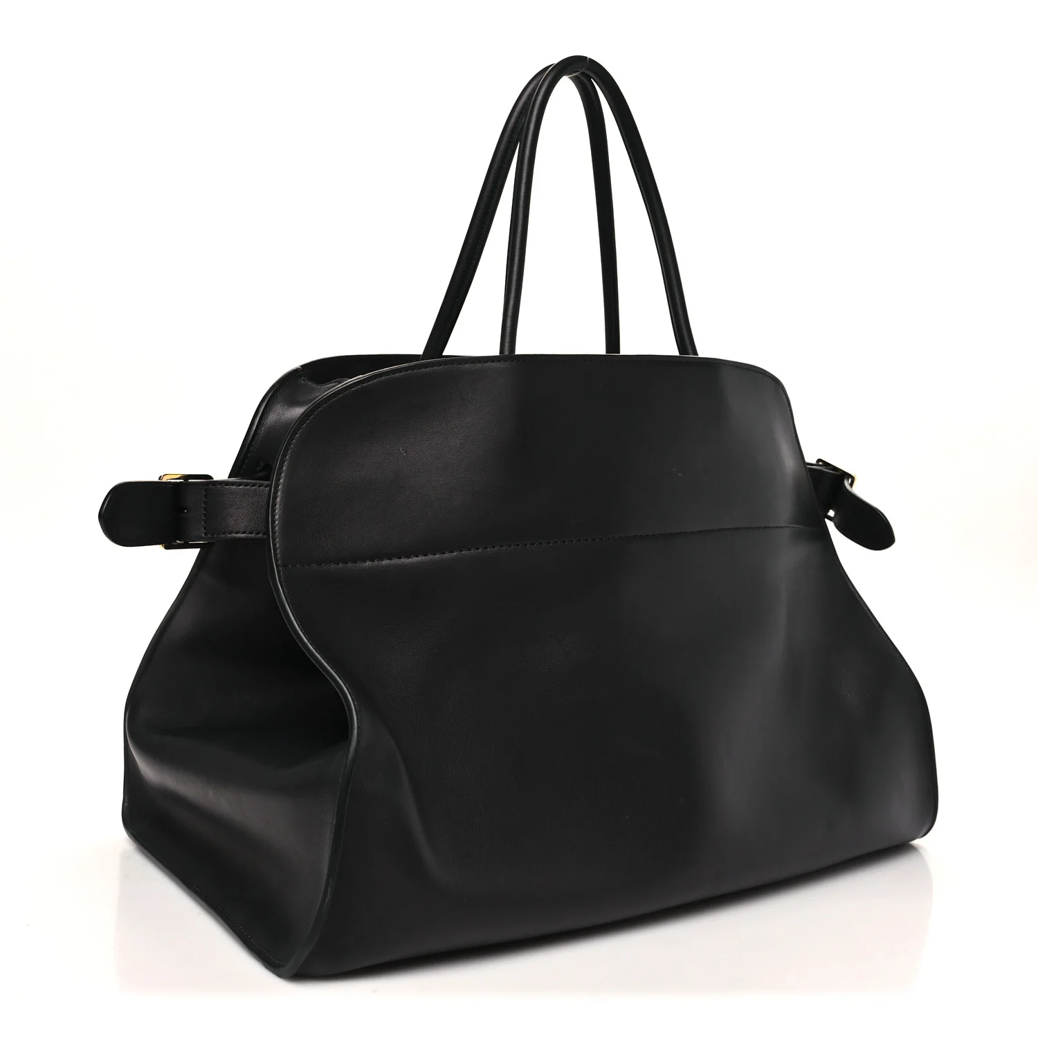 Polished Saddle Calfskin Soft Margaux 17 Black - Image 3
