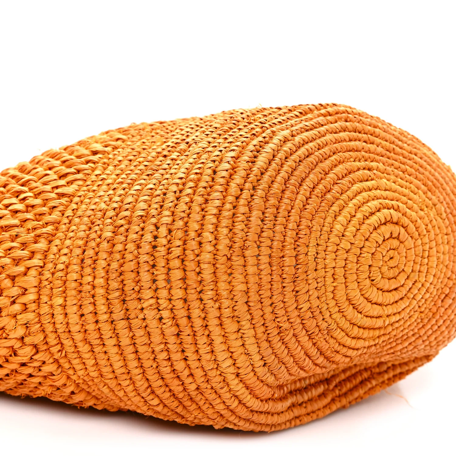 Raffia Emilie Tote Bag Orange - Image 8