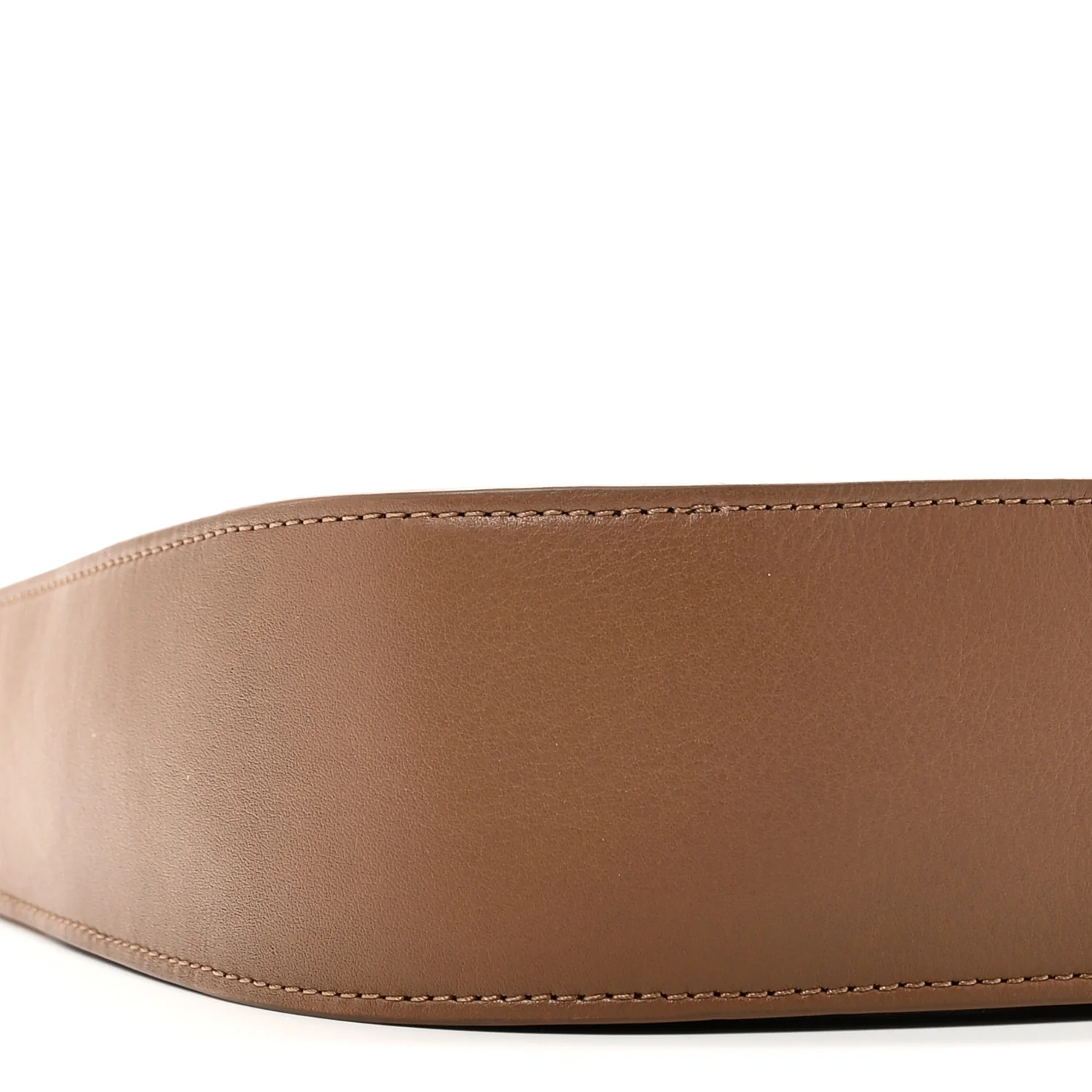 Smooth Calfskin Half Moon Shoulder Bag Chestnut - Image 8