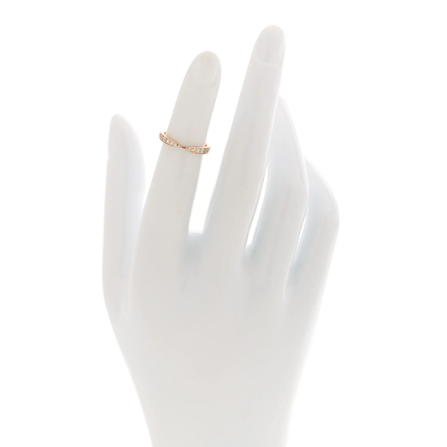 18K Rose Gold Diamond Harmony Band Ring 44 3 - Image 2