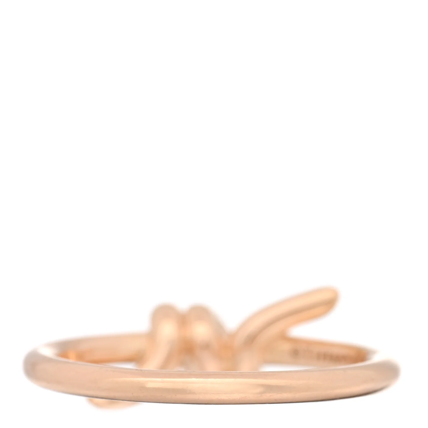 18K Rose Gold Knot Ring 49 5 - Image 3