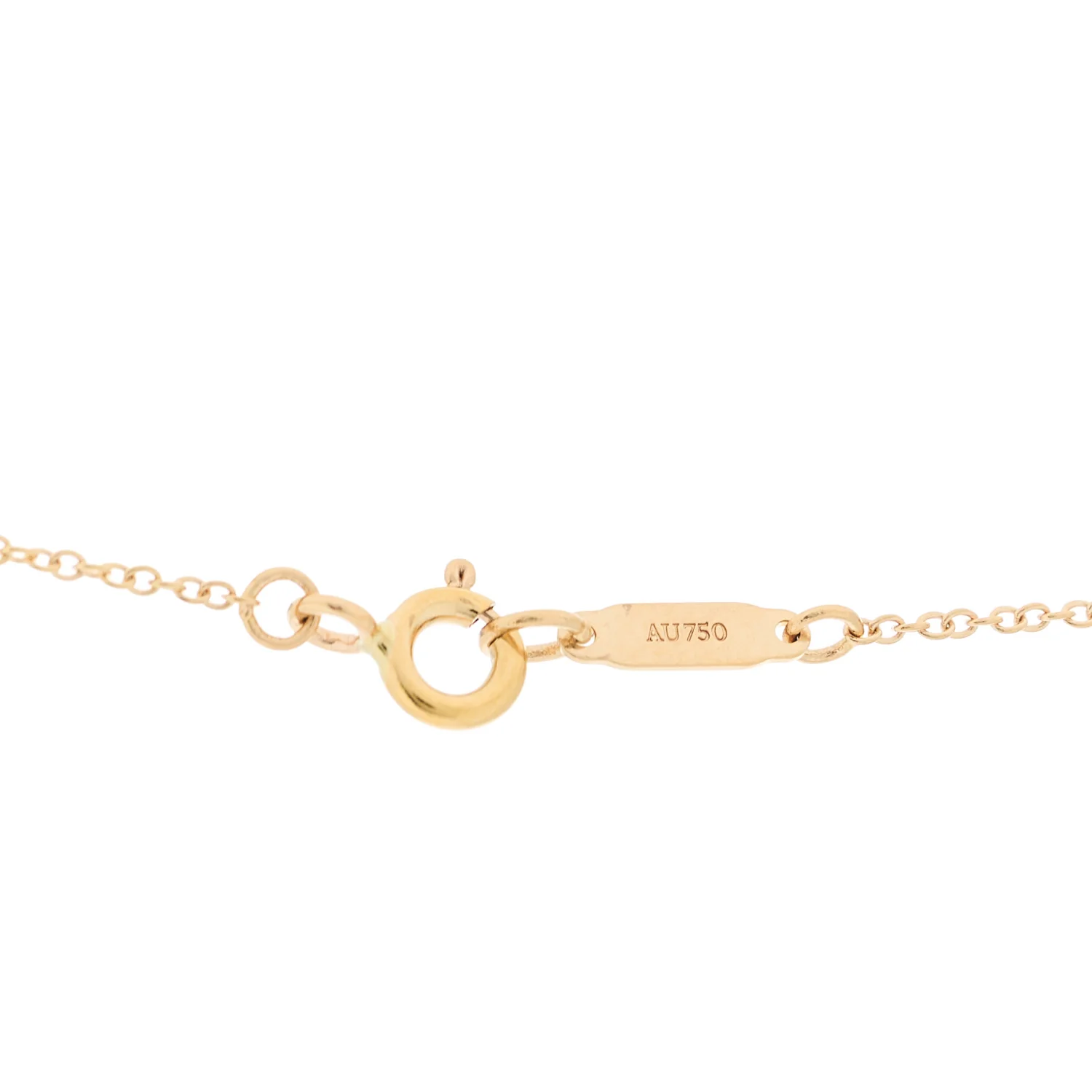 18K Rose Gold Mini Heart Key Pendant Necklace - Image 4