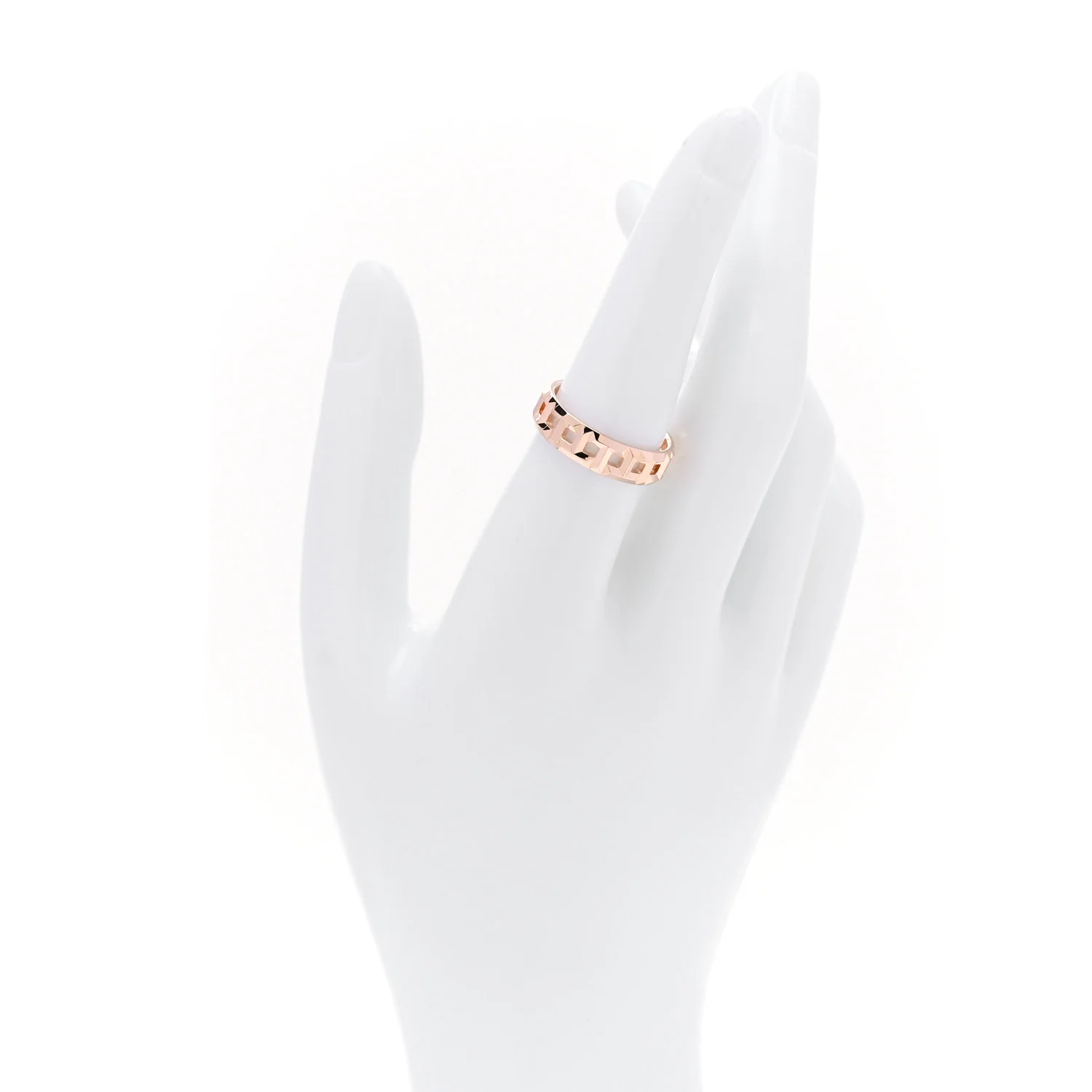 18K Rose Gold T True Wide Ring 56 7.5 - Image 2