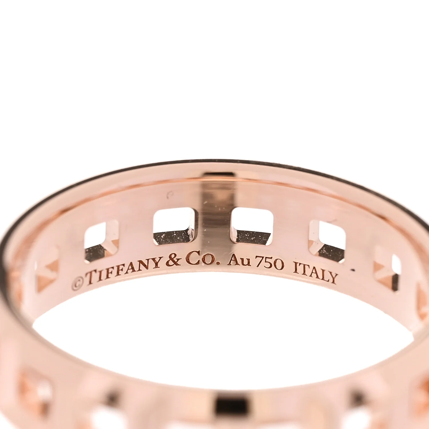 18K Rose Gold T True Wide Ring 56 7.5 - Image 4